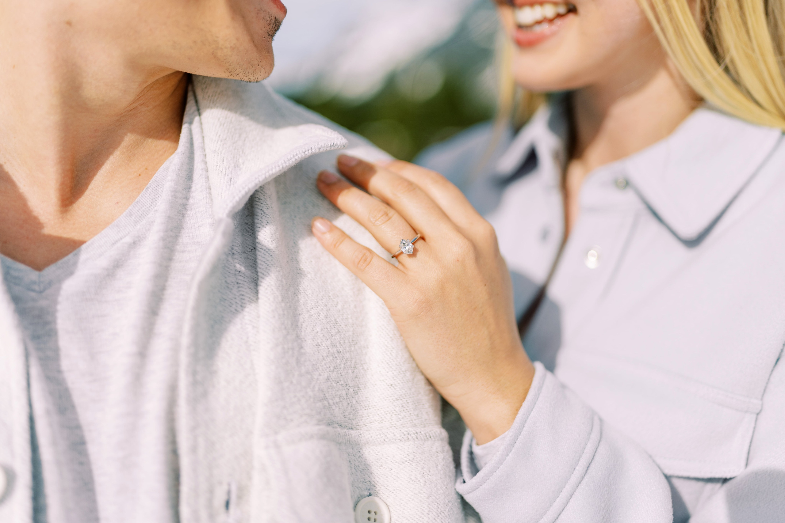 Engagement photo shoot Caitlyn & Riley / April 2024. Gold Creek Pond, WA. EVAN ARISTOV WEDDING PHOTOGRAPHY — Seattle Wedding Photographer