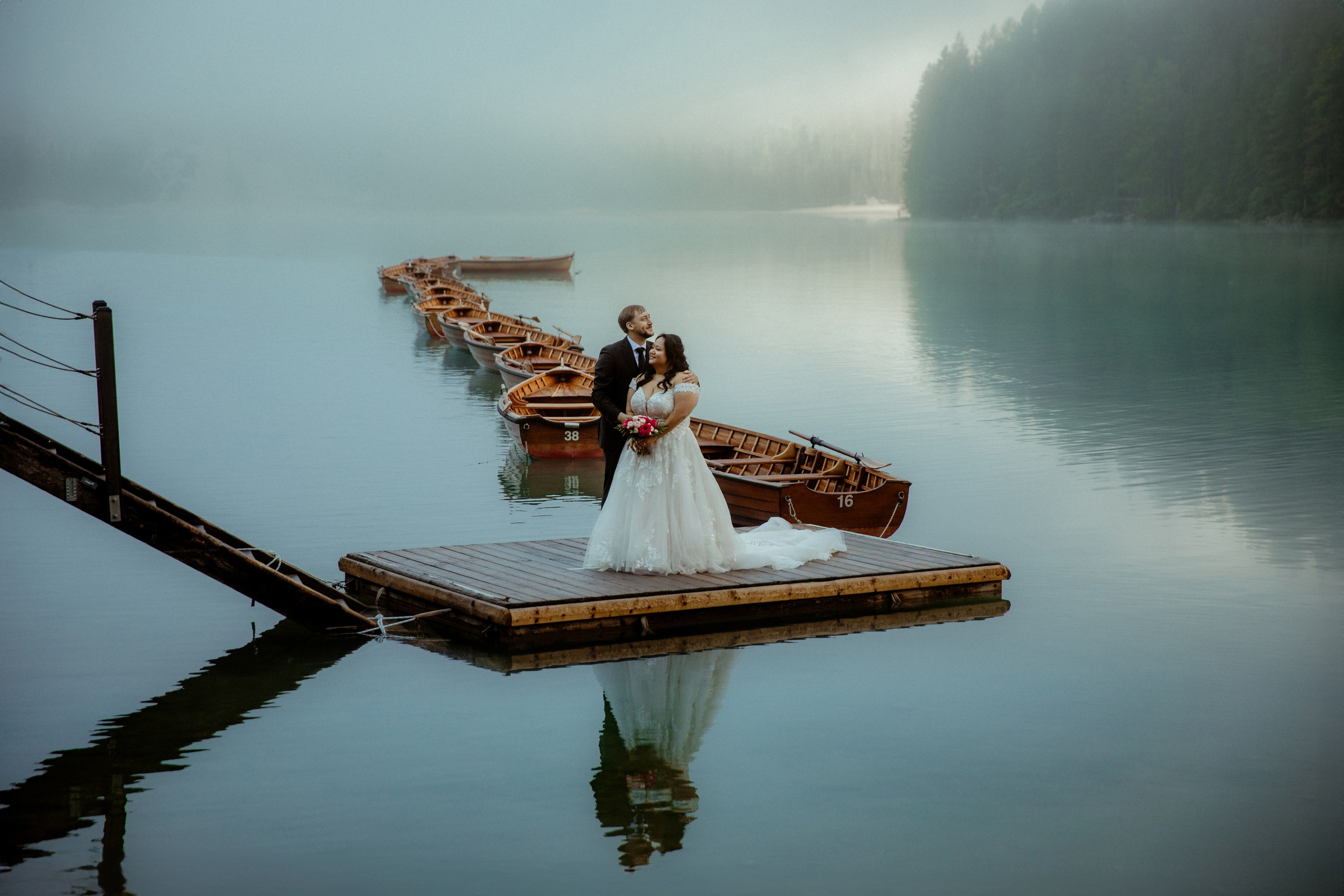 Secret Dolomites elopement at Lago di Braies & Cadini di Misurina | Best place to elope in Italy. Iceland elopement photographer & videographer