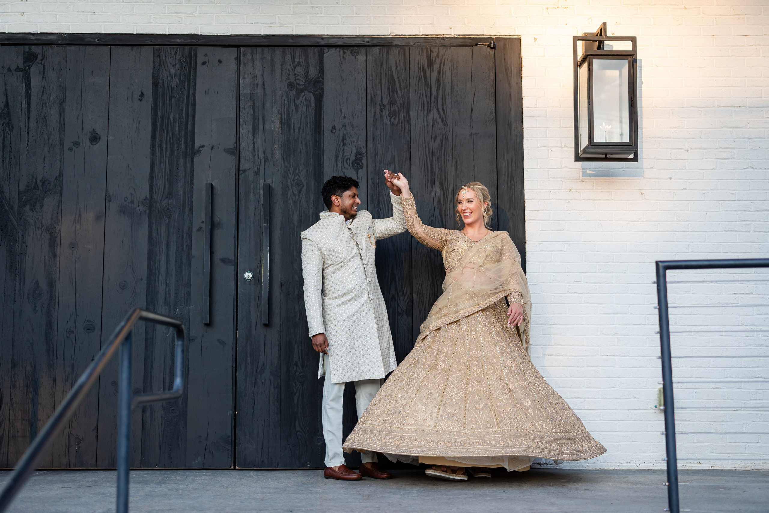 Color, Culture, and Celebration: A Vibrant Indian Fusion Wedding at The 405 in July. Wedding and portrait photography in Greenville SC