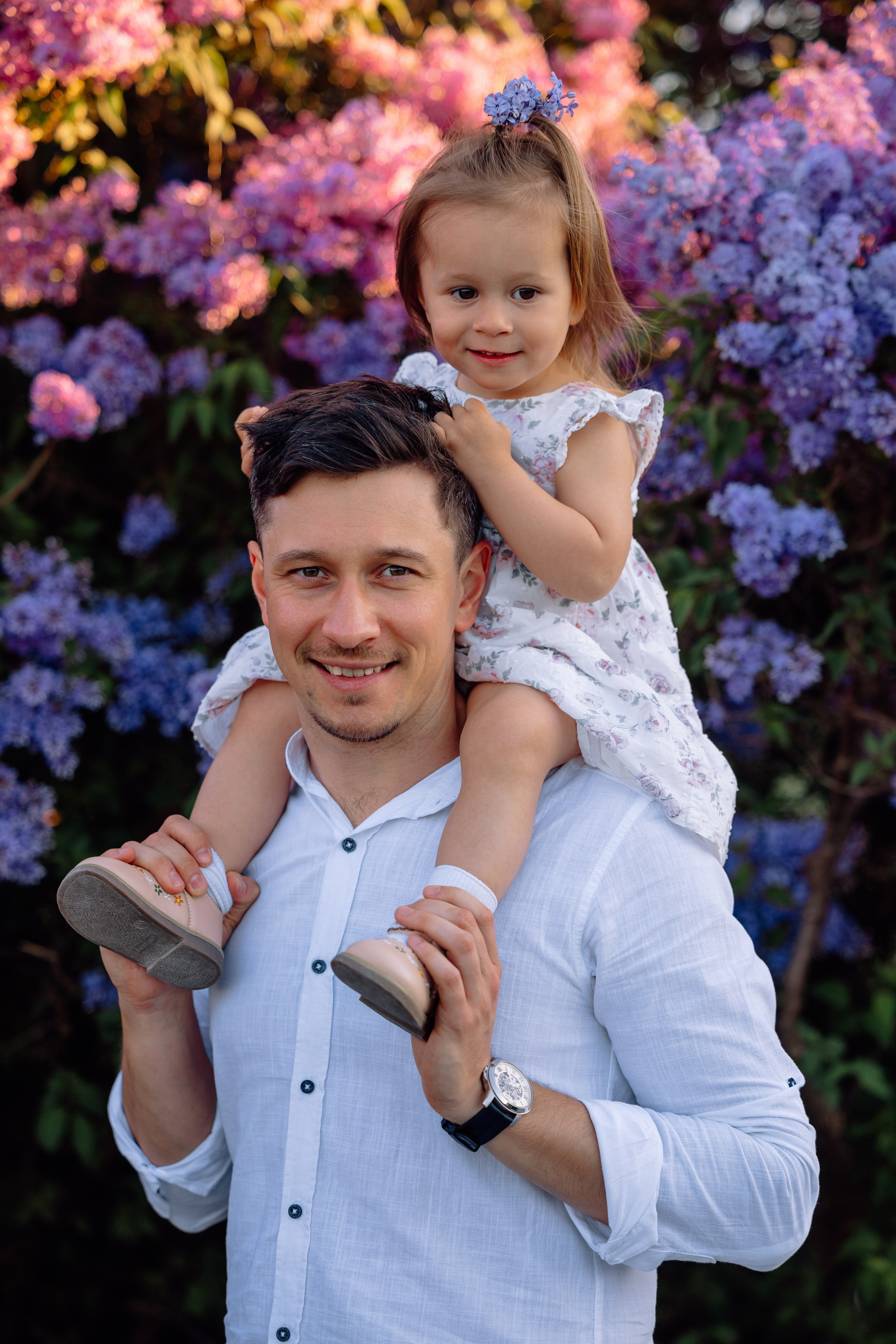Schloss Nymphenburg: Mama, Papa und ein süßes Mädchen. Hochzeitsfotograf München Taufe Familienfotograf Tanja Mauke