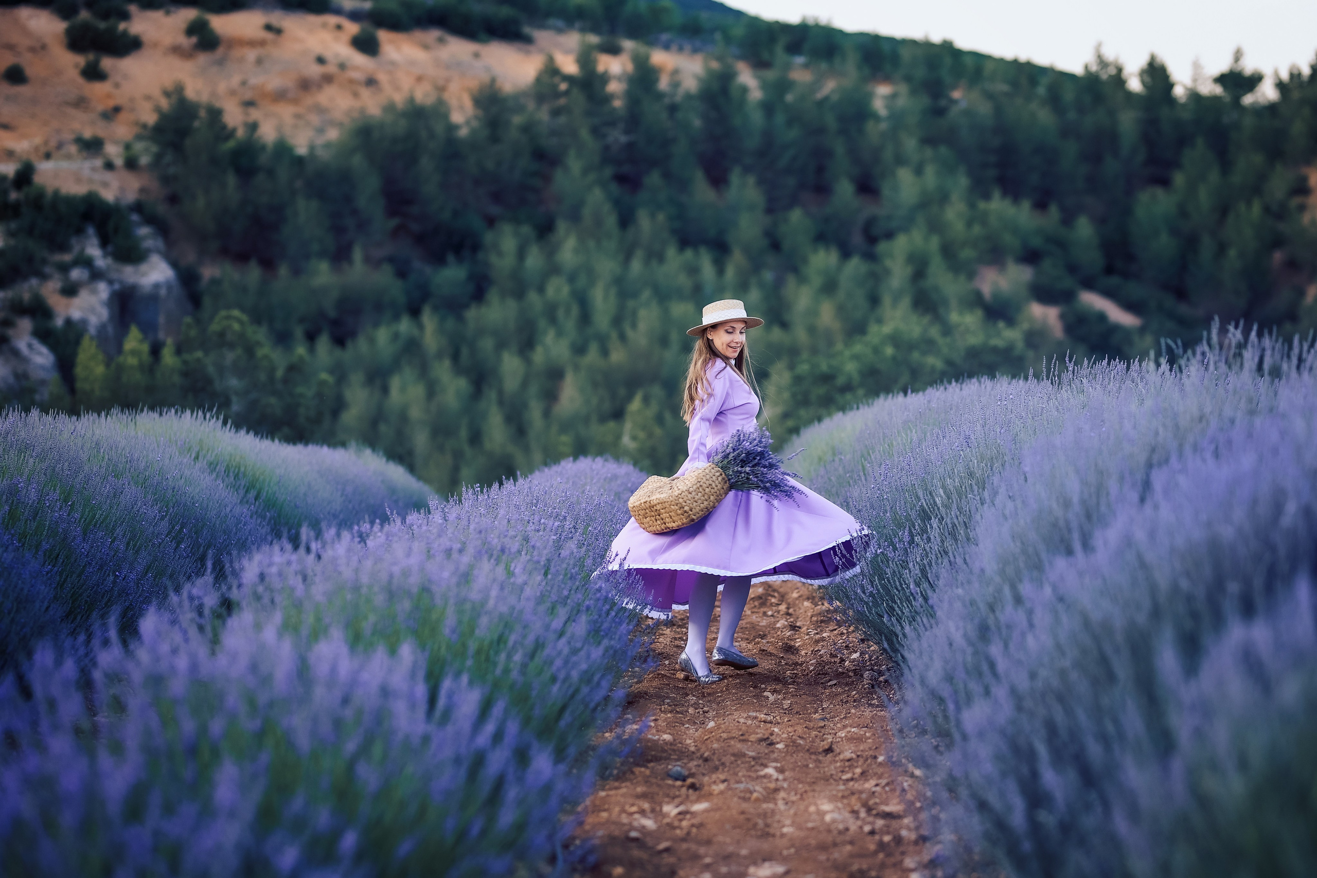 Lavender fields in Turkey. Photographer in Turkey, Antalya, Kemer, Belek, Side, Kas, Fethiye
