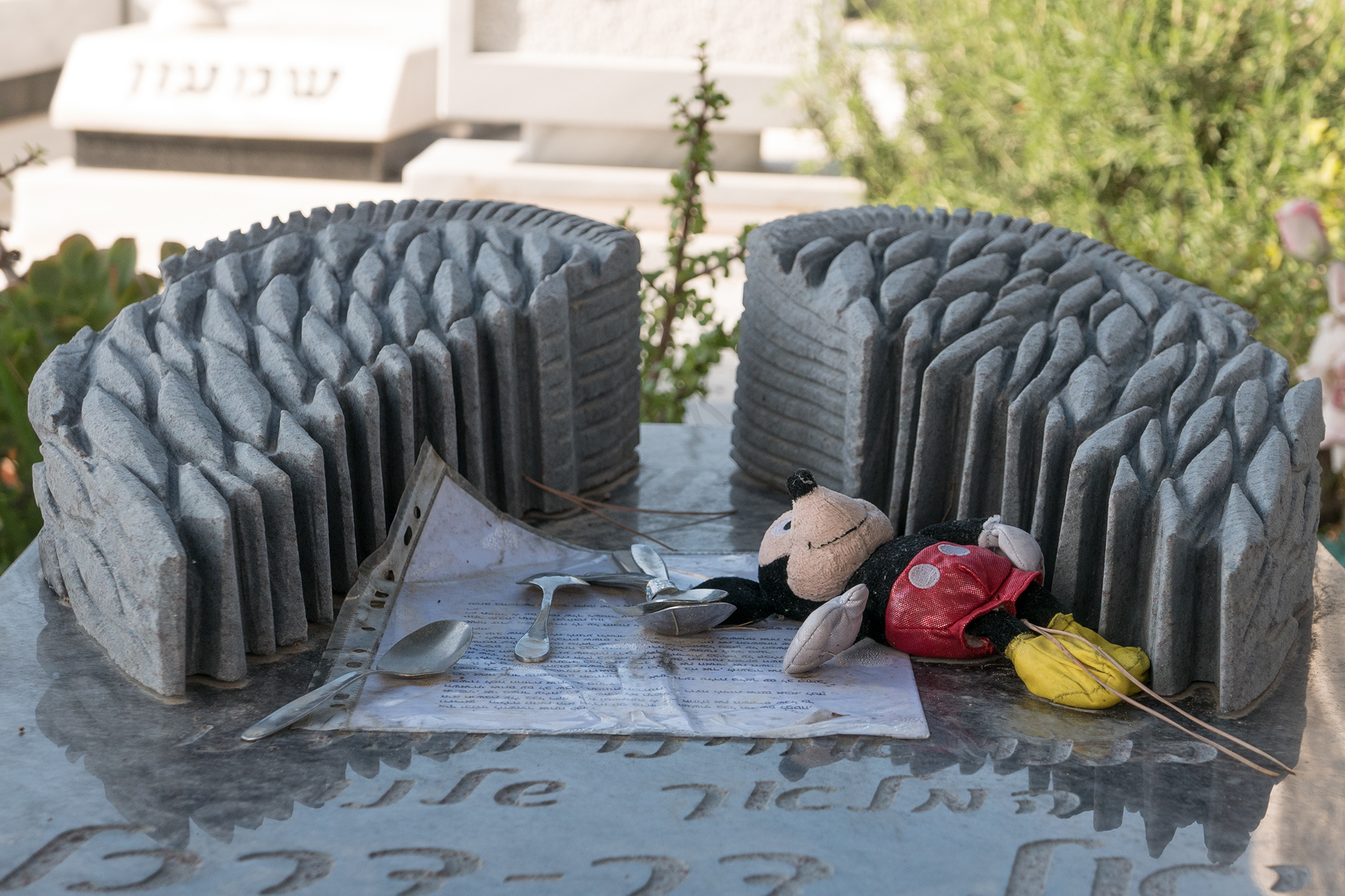 Фотопроект "Знаки памяти", посвященный сохранению памяти об умерших де. Фотограф Анна Резников