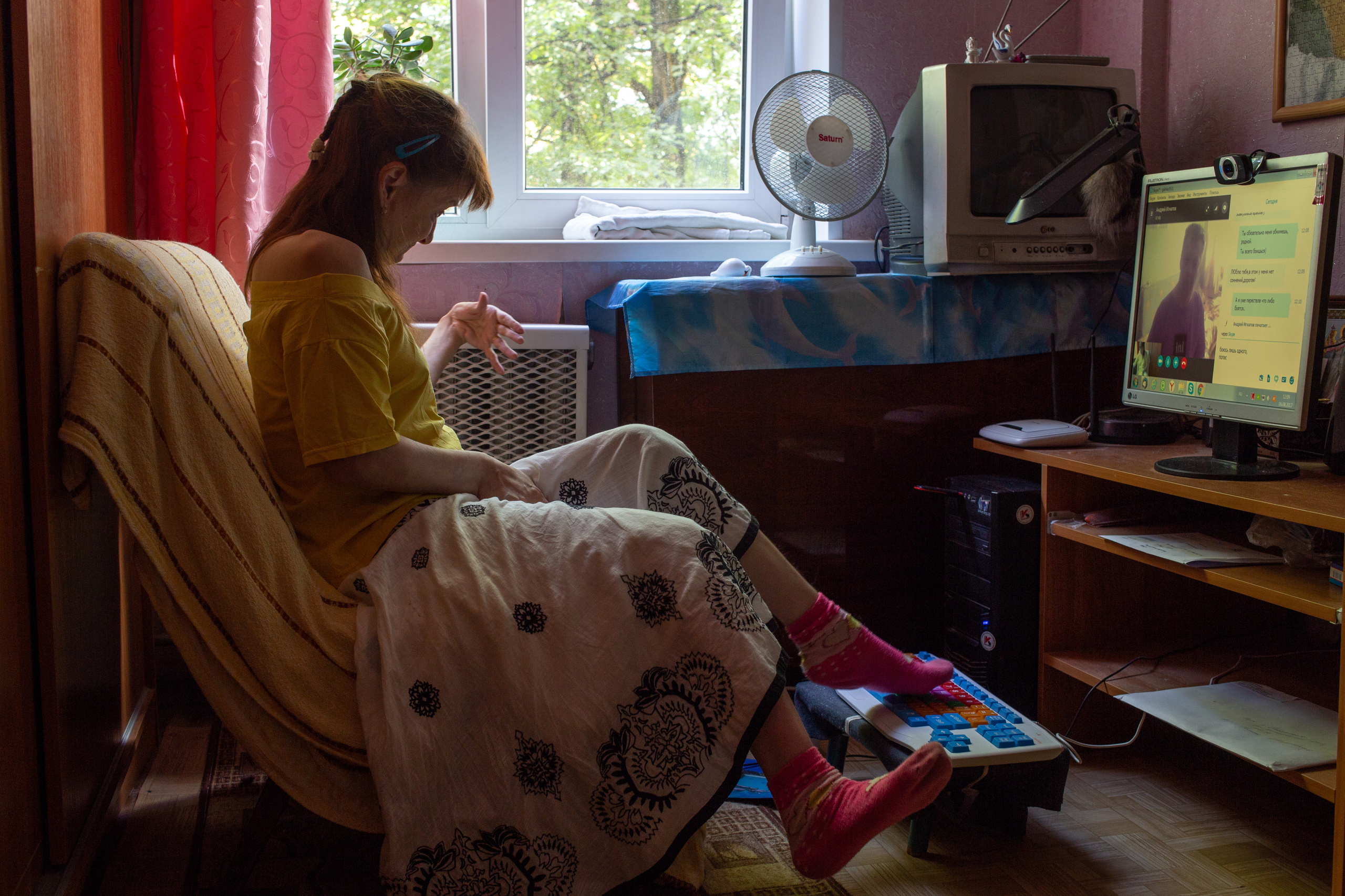 Фотоистория о россиянке Галине Широкорад с тяжелой инвалидностью. Фотограф Анна Резников