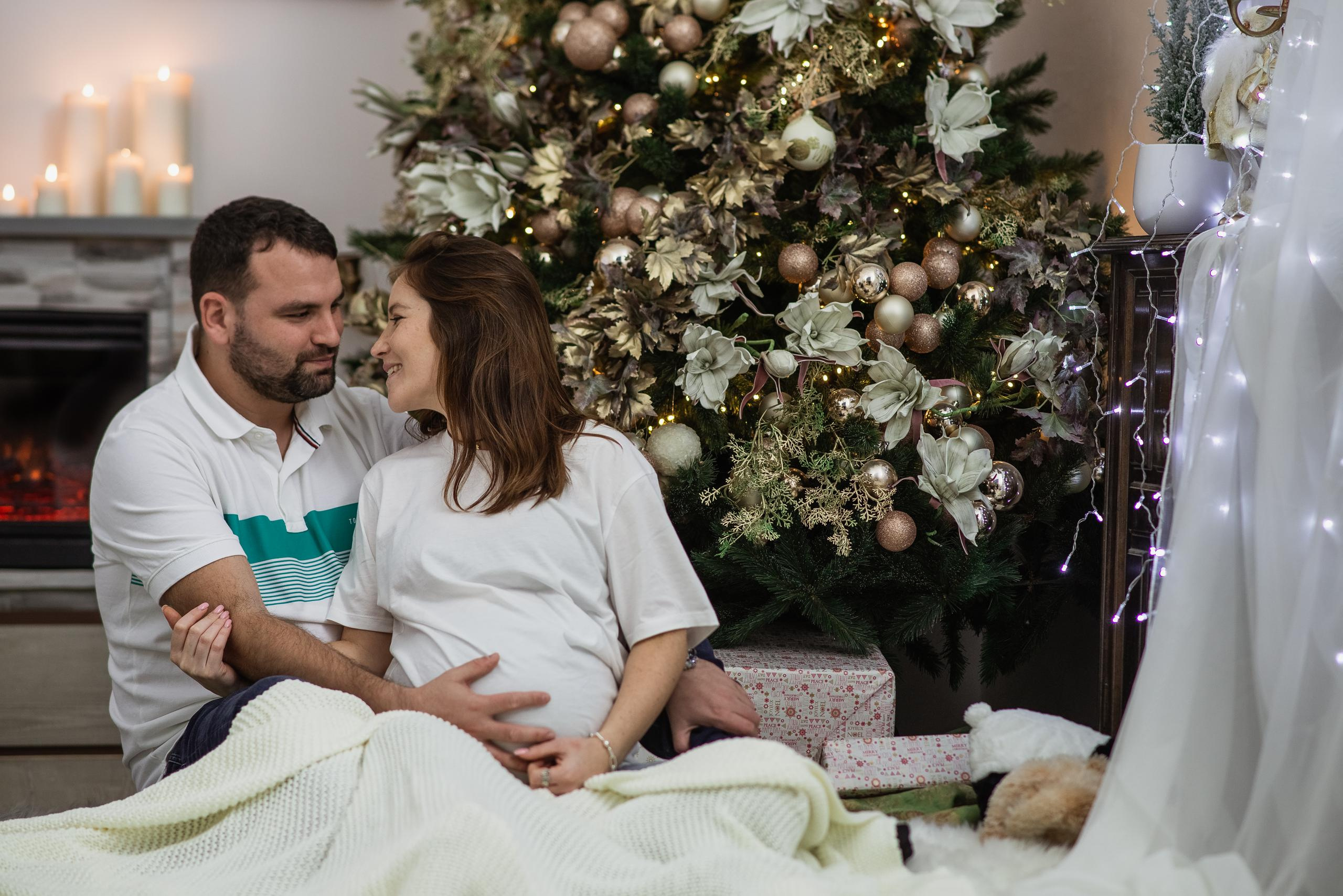 Alena Alex y Niki Navidad 2020. Фотограф Екатерина Гасанова — фотосессии в Барселоне