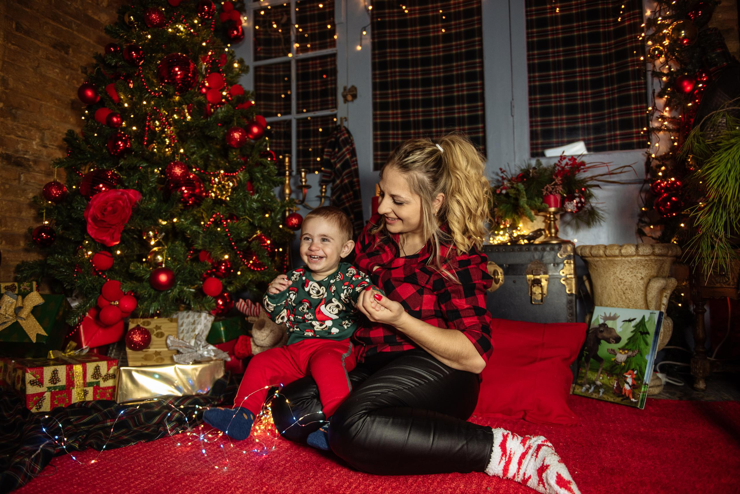Galina Taras y Maxim Navidad. Fotógrafa Ekaterina Gasanova - sesiones de fotos en Barcelona