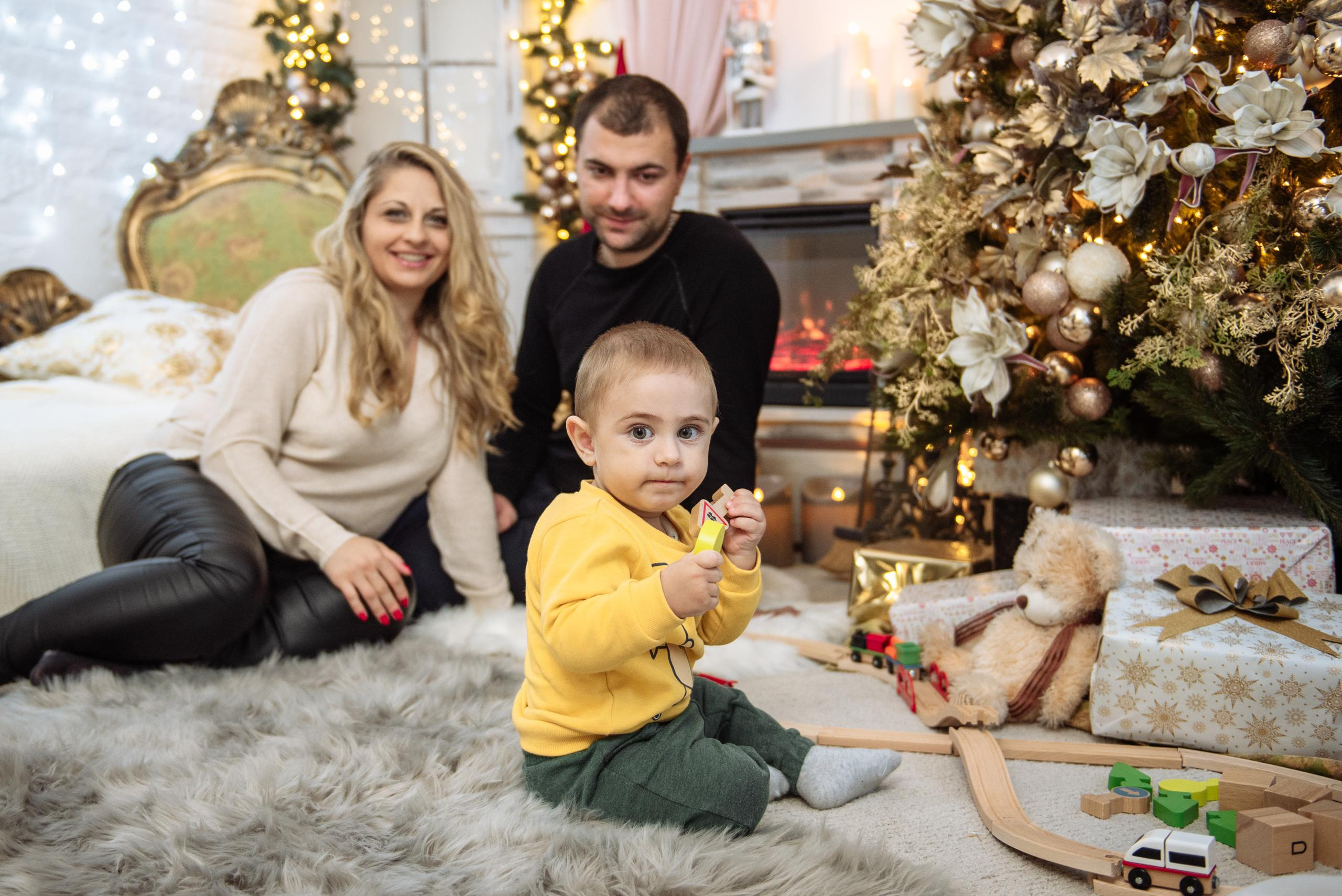 Galina Taras y Maxim Navidad. Fotógrafa Ekaterina Gasanova - sesiones de fotos en Barcelona