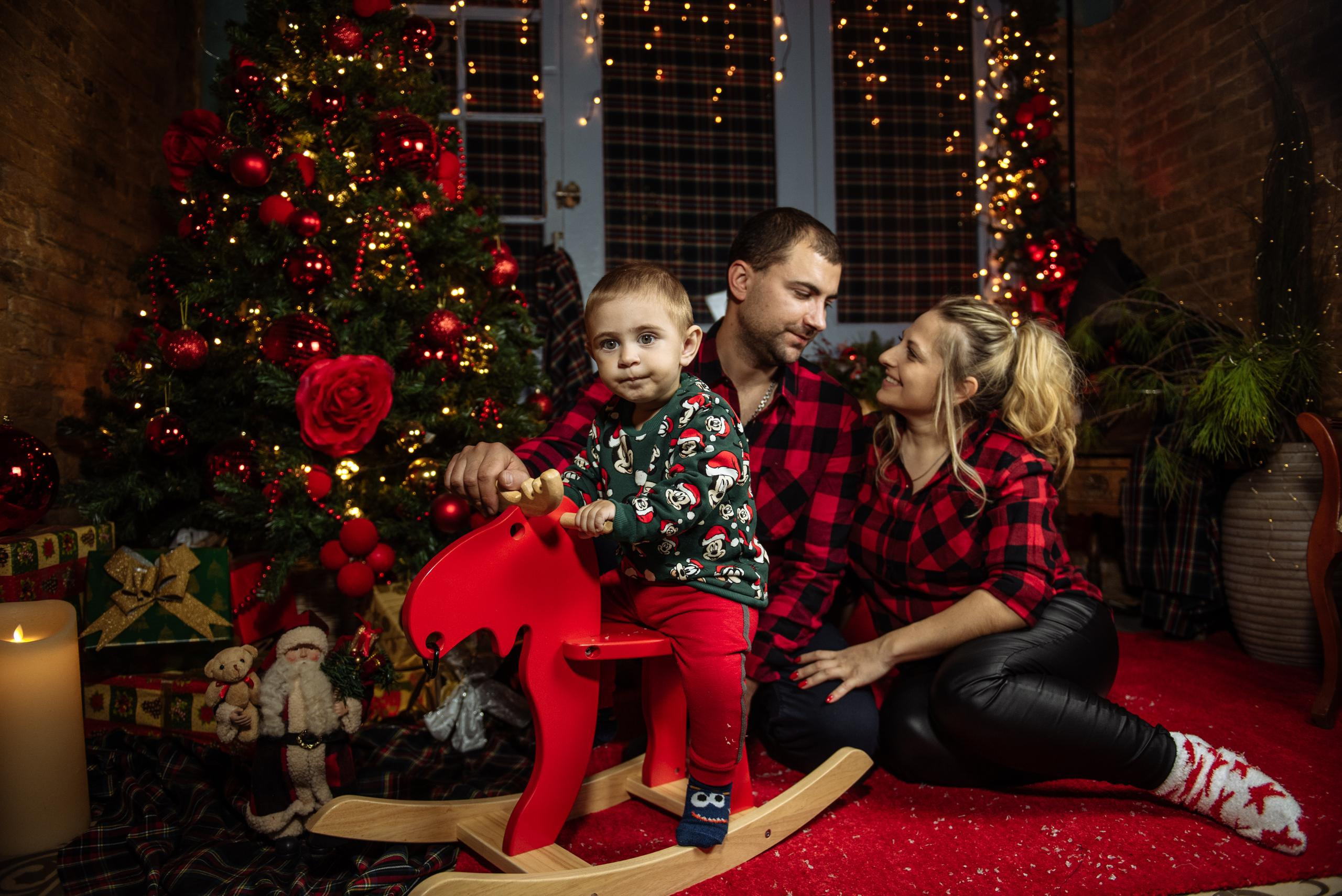 Galina Taras y Maxim Navidad. Fotógrafa Ekaterina Gasanova - sesiones de fotos en Barcelona