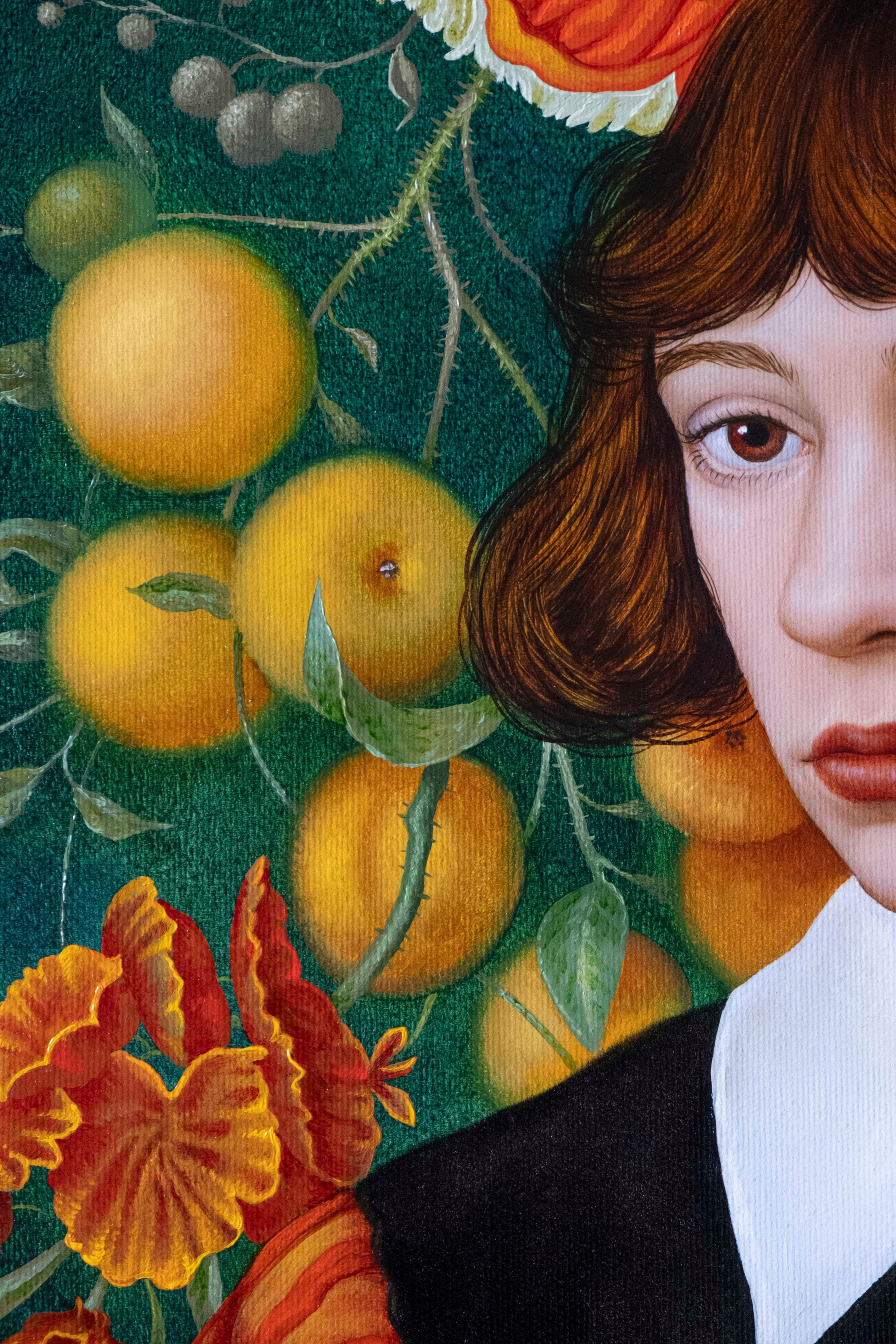 Portrait with a Peach. ELEN BEZHEN
