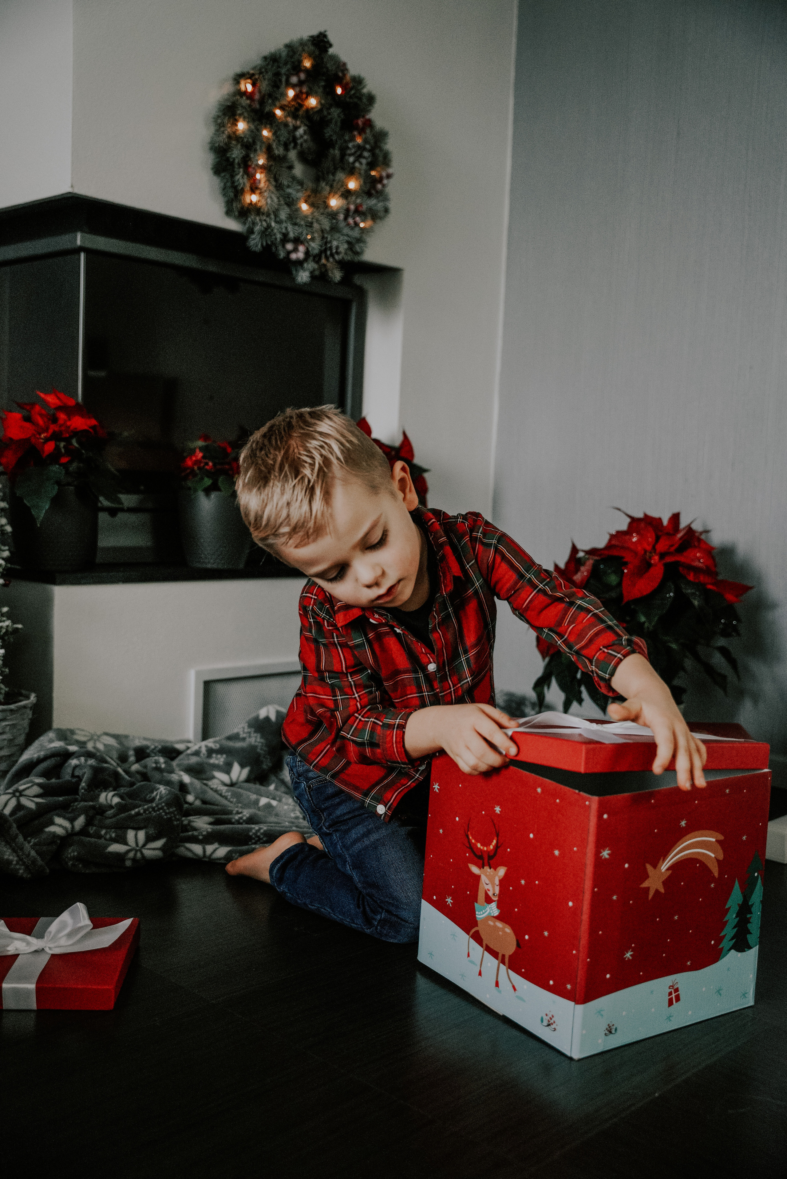 Christmas Family home photoshoot. Семейный фотограф Плзень Анита Дергачева