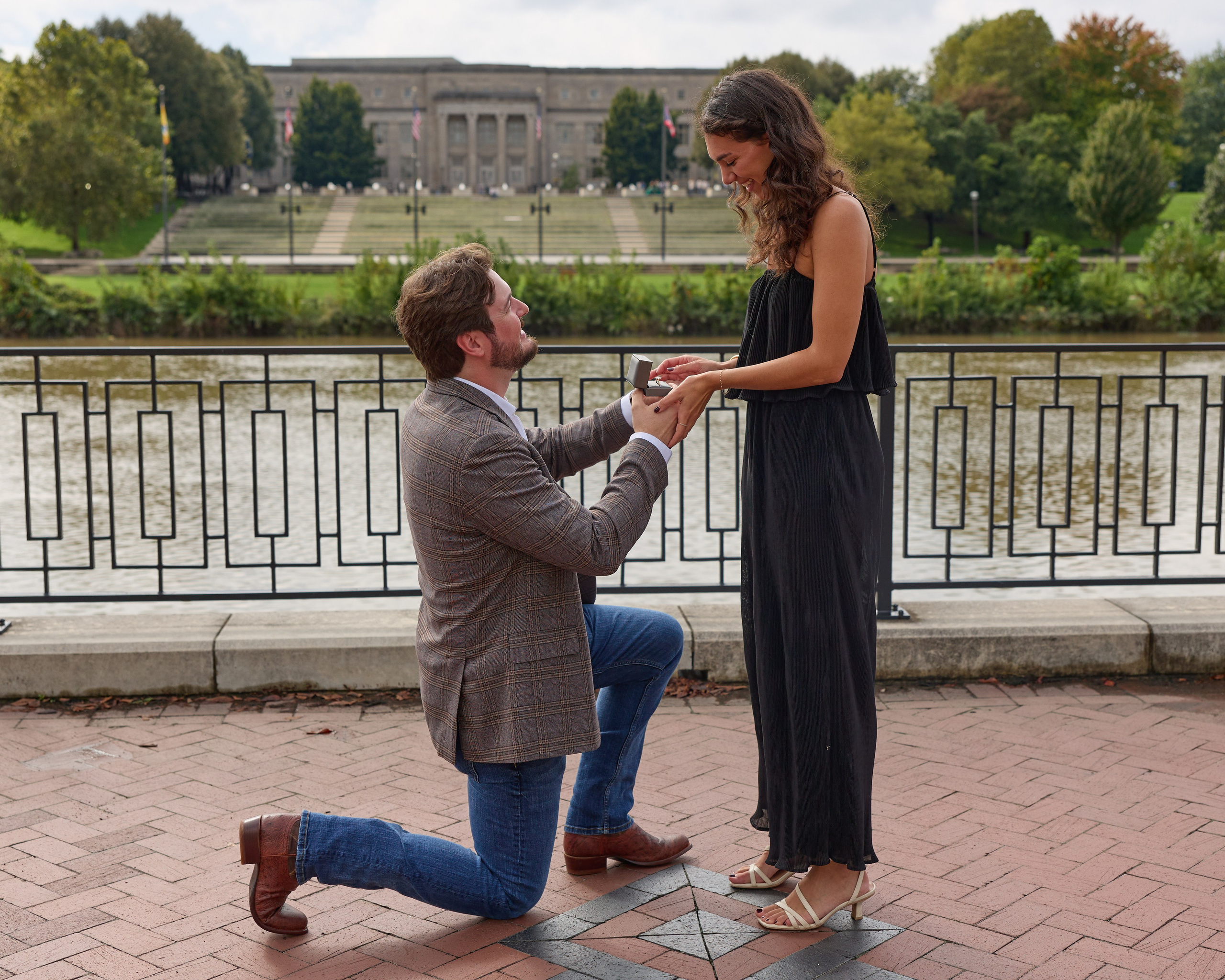 East Bank Park Proposal Photographer | Columbus Ohio