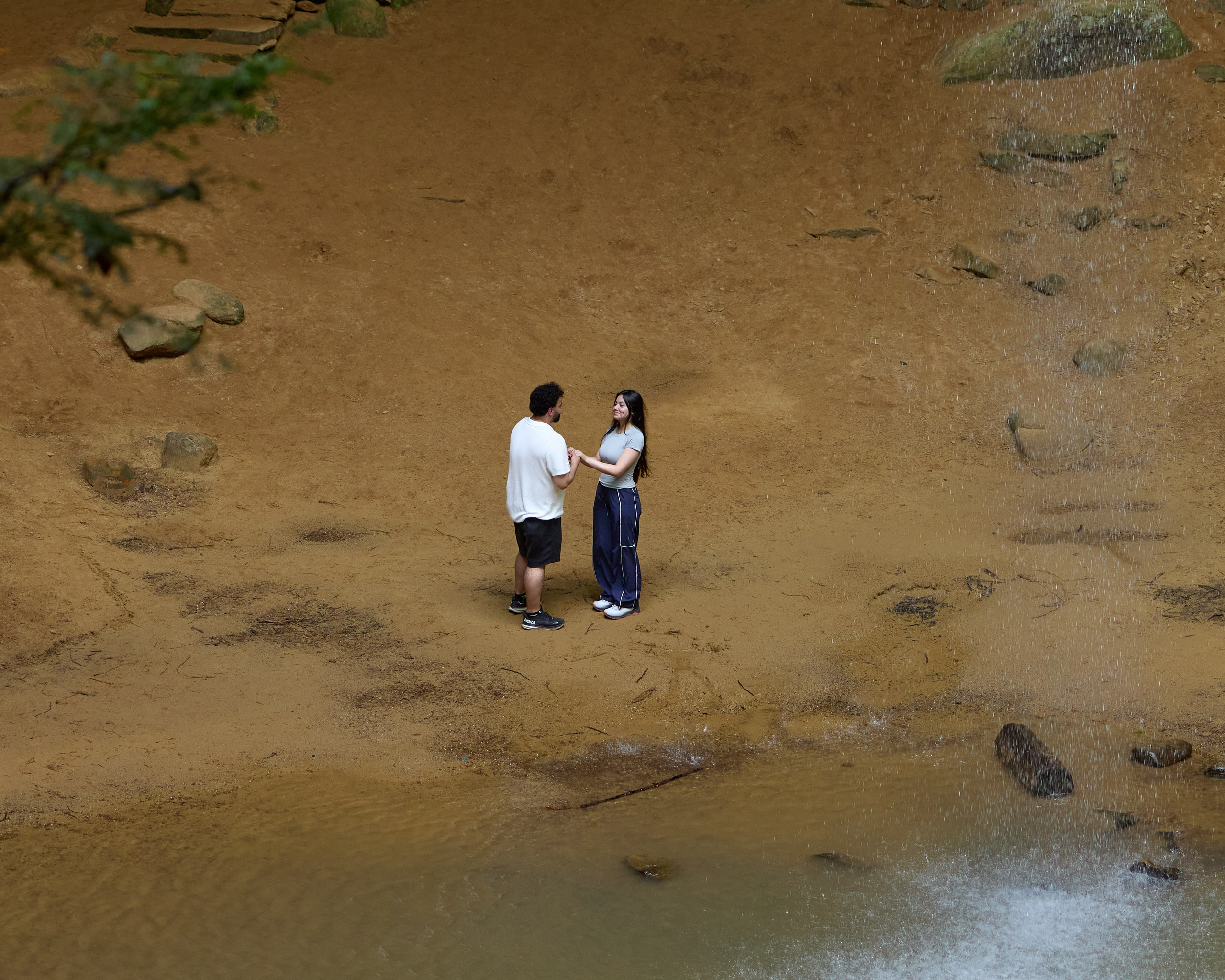 Hocking Hills Waterfall Proposal | Ohio Proposal Photographer