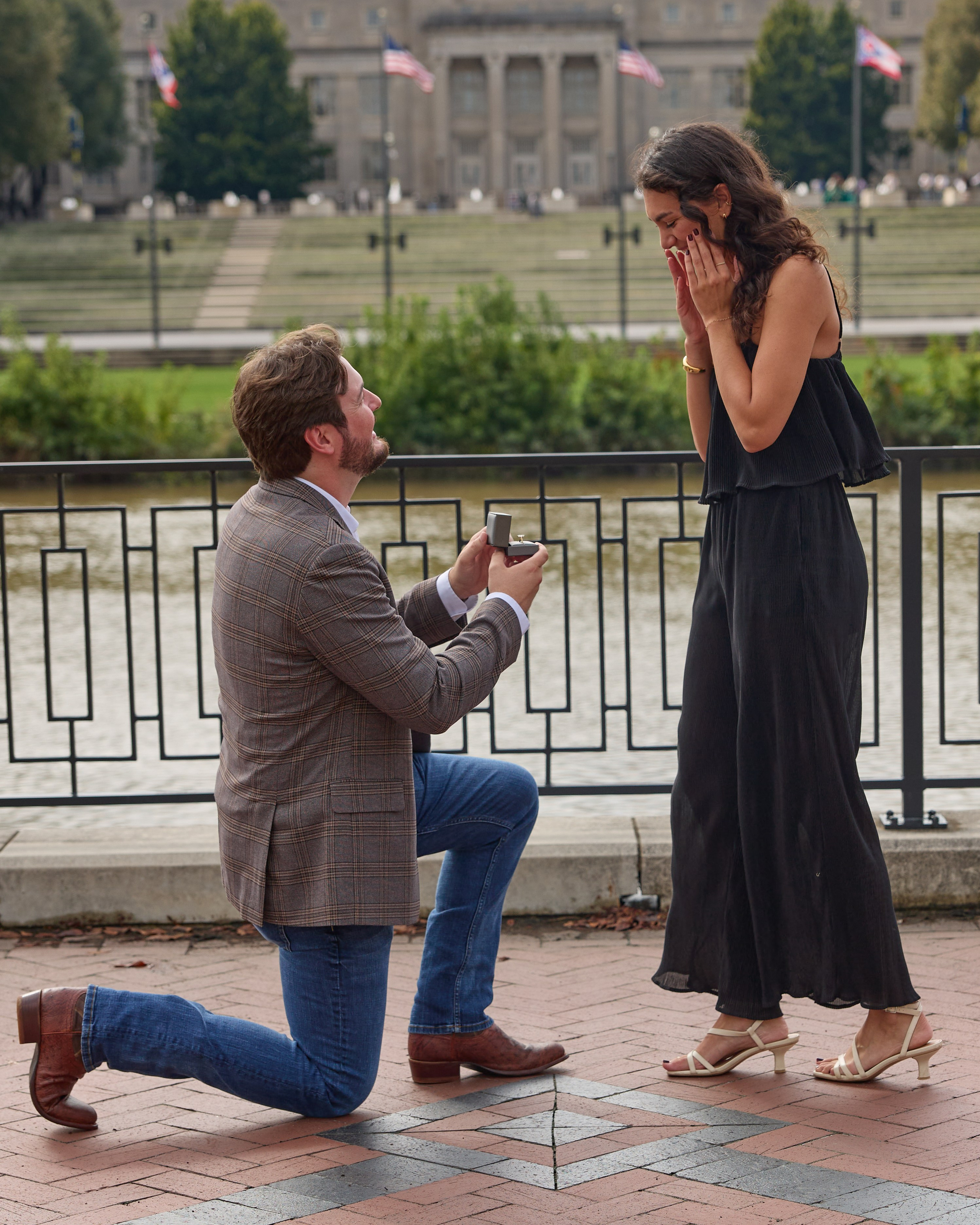 East Bank Park Proposal Photographer | Columbus Ohio