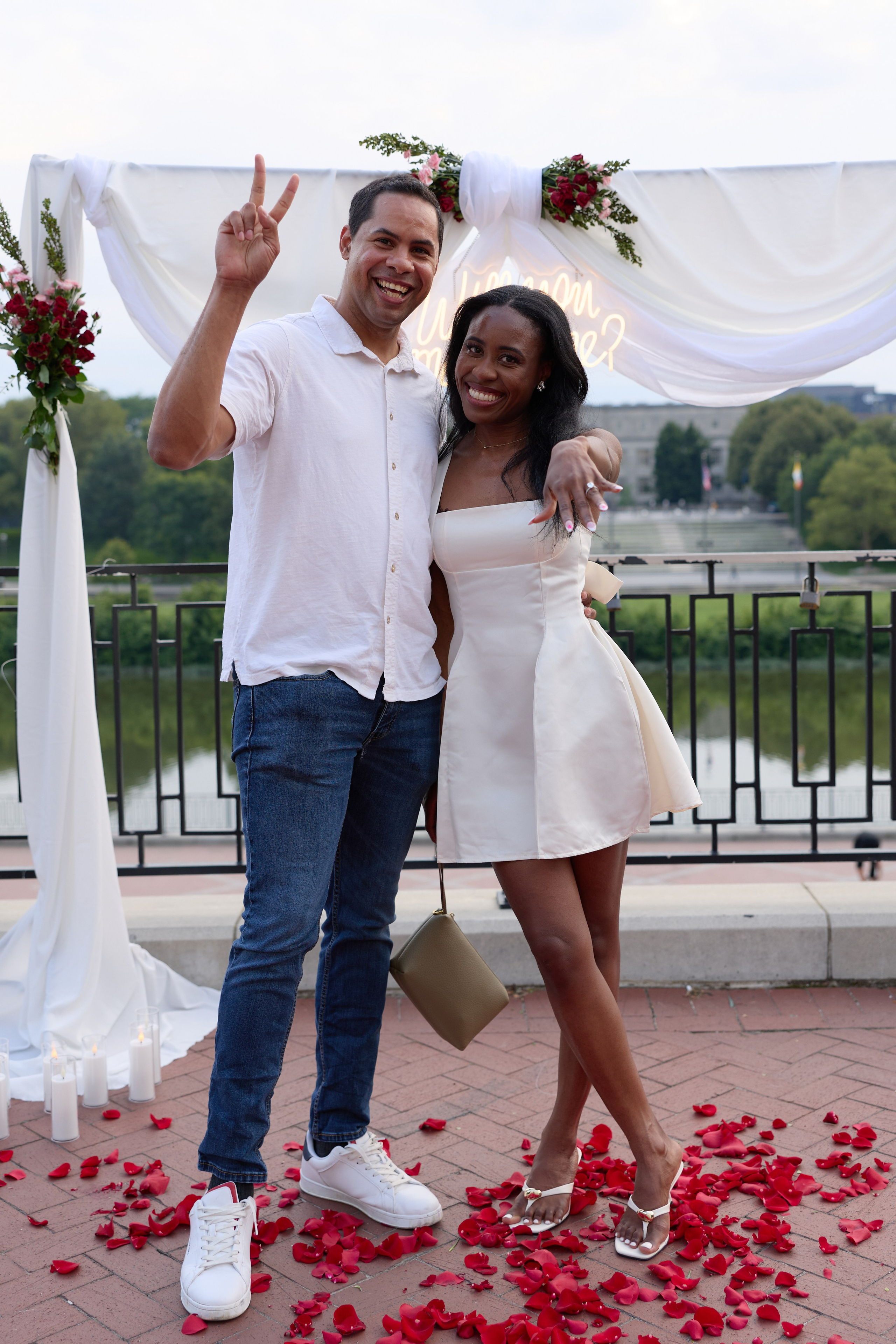 East Bank Park Proposal Photographer | Columbus Ohio