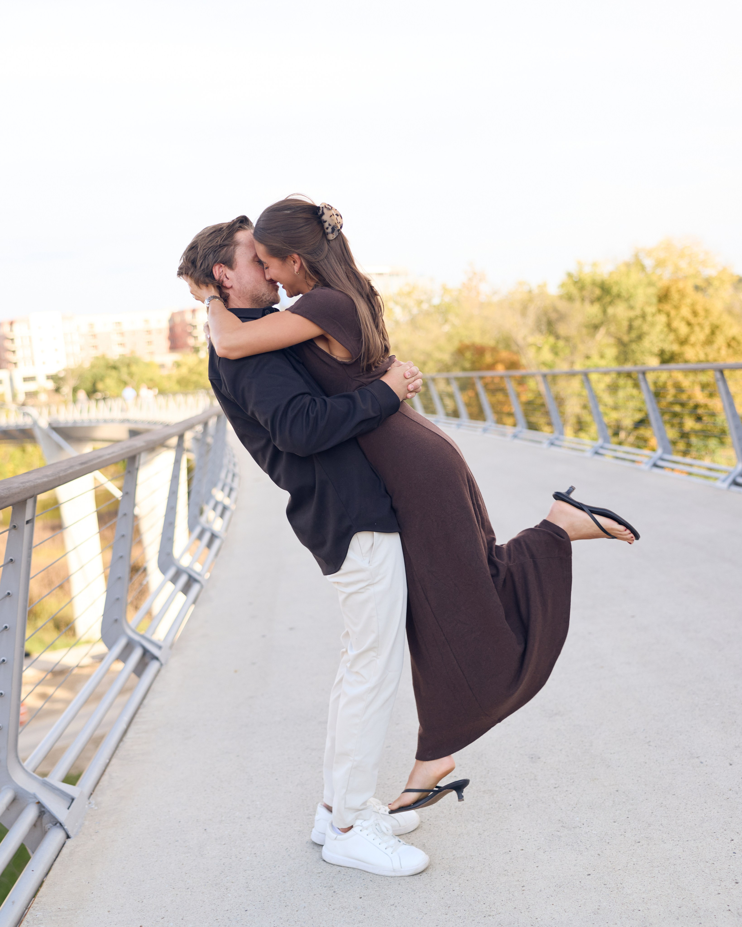 Dublin Link Bridge Surprise Proposal | Dublin Ohio Photographer