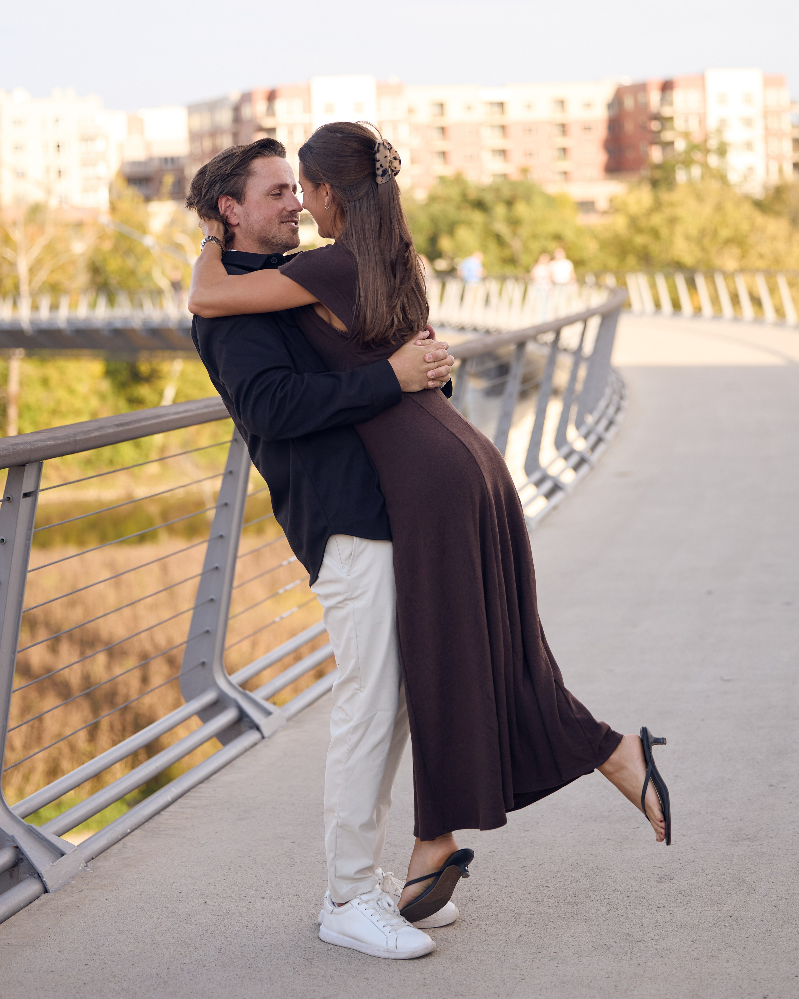 Dublin Link Bridge Surprise Proposal | Dublin Ohio Photographer