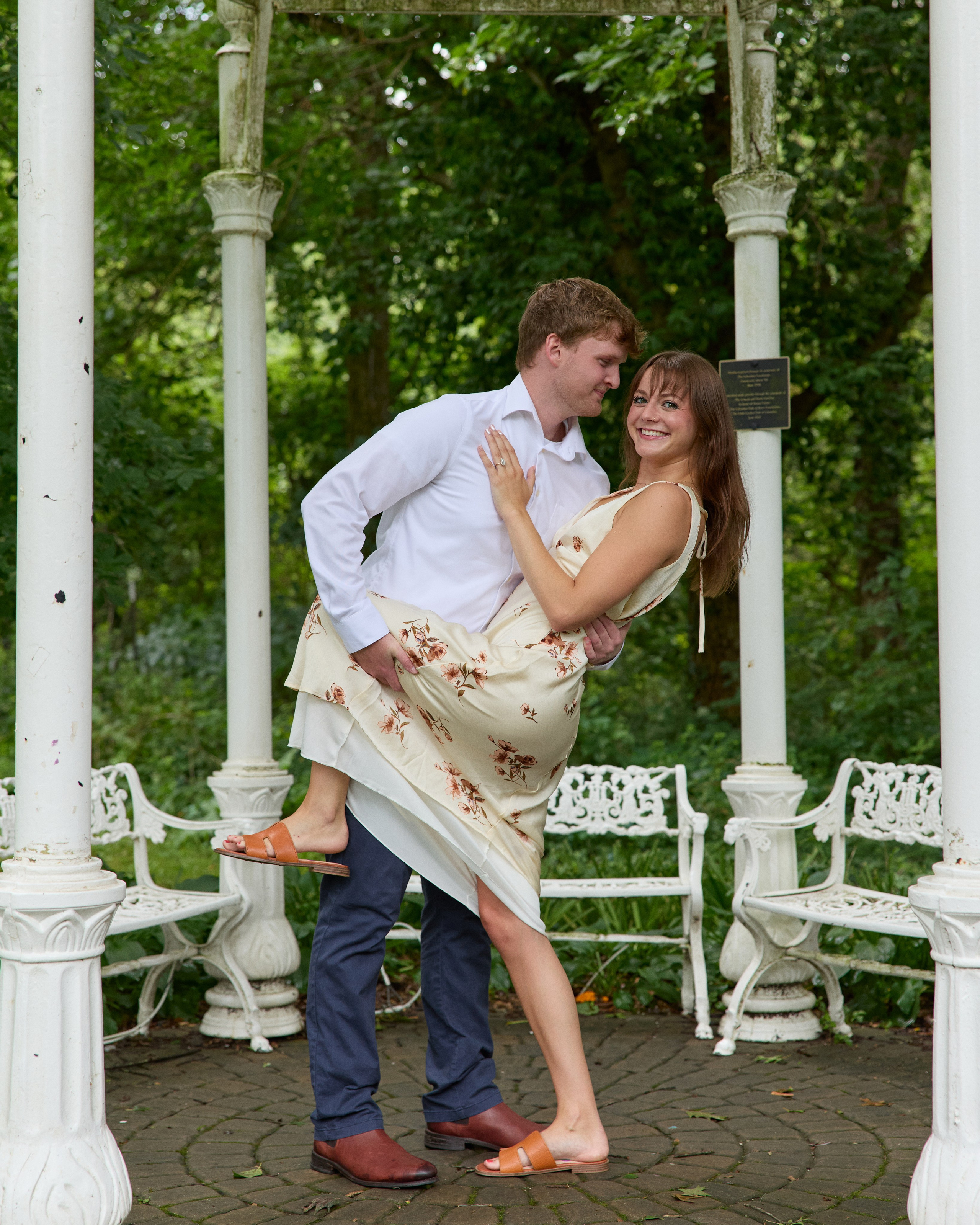 Park of Roses Proposal Photographer | Columbus Ohio