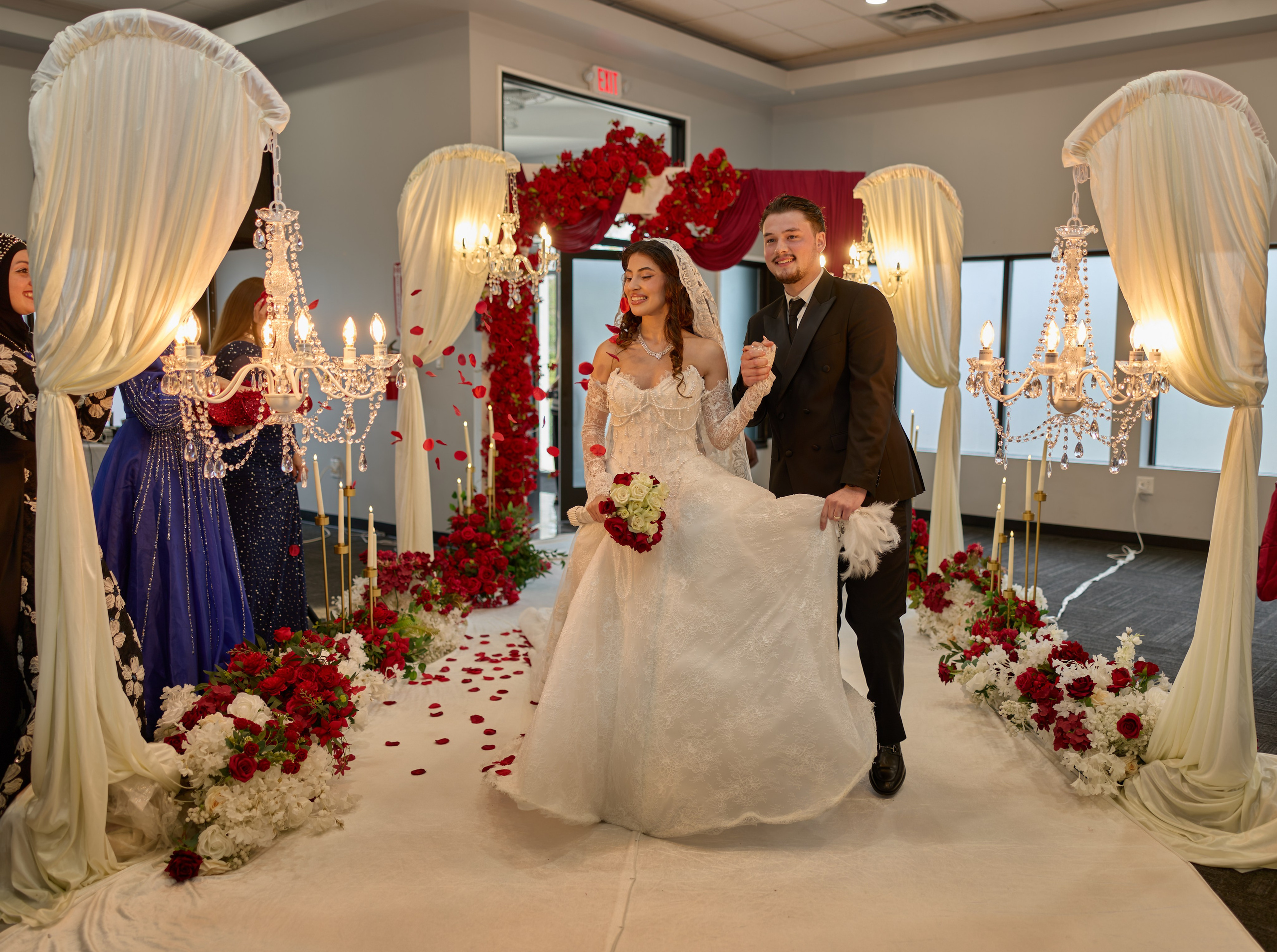 Emotional wedding portrait captured by a Columbus Ohio wedding photography team