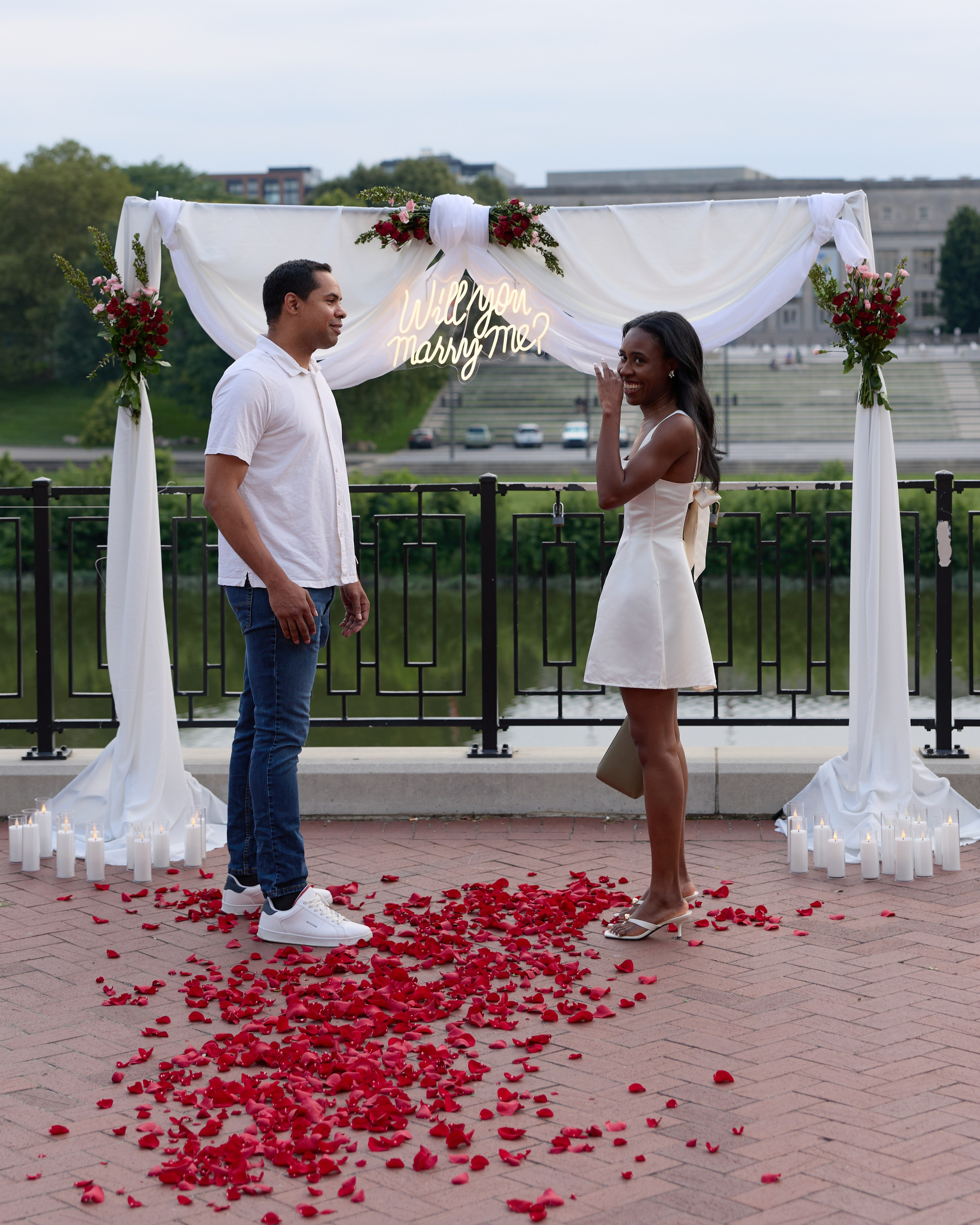 East Bank Park Proposal Photographer | Columbus Ohio