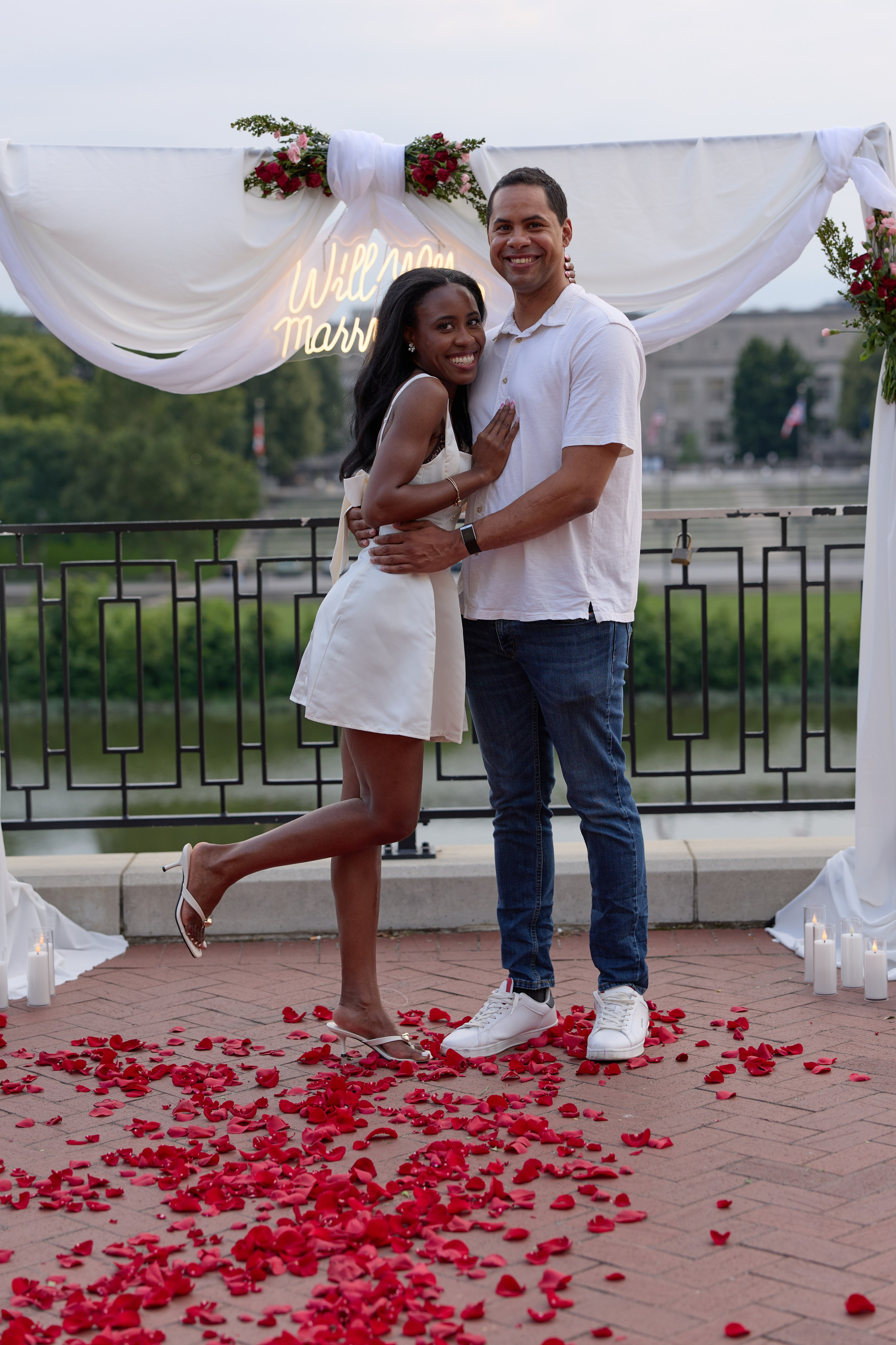 East Bank Park Proposal Photographer | Columbus Ohio