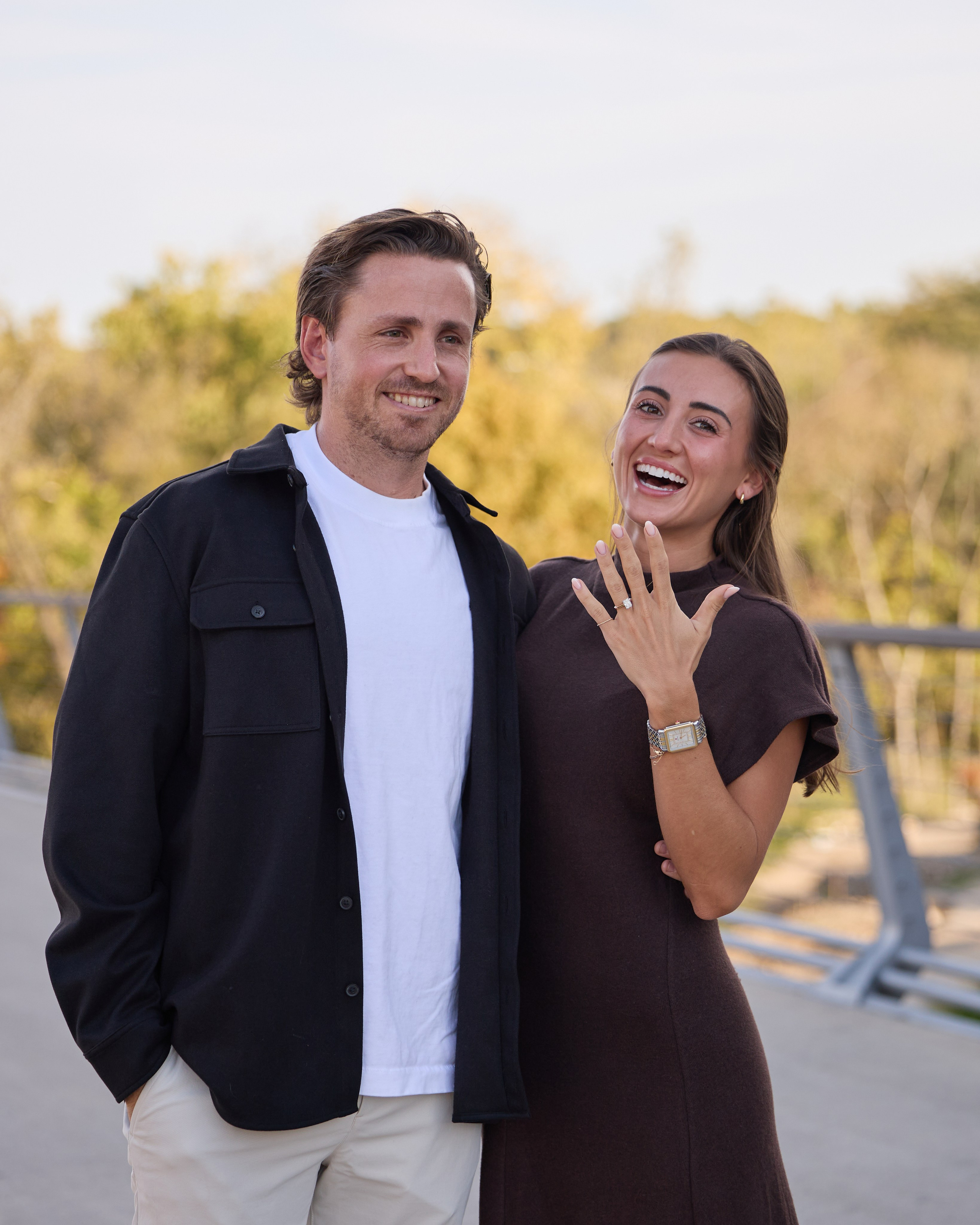 Dublin Link Bridge Surprise Proposal | Dublin Ohio Photographer