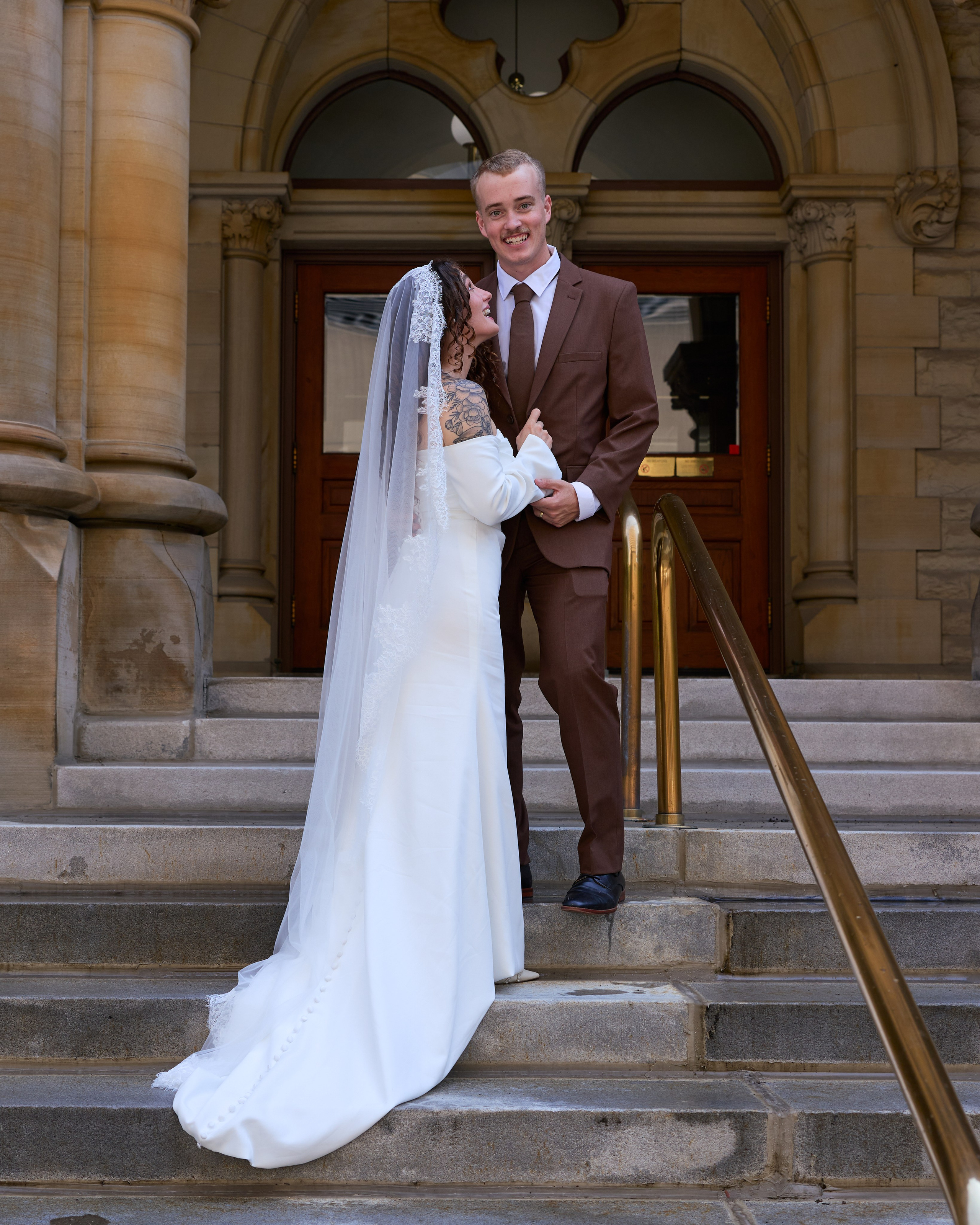 Wedding ceremony and candid moments photographed in Columbus Ohio