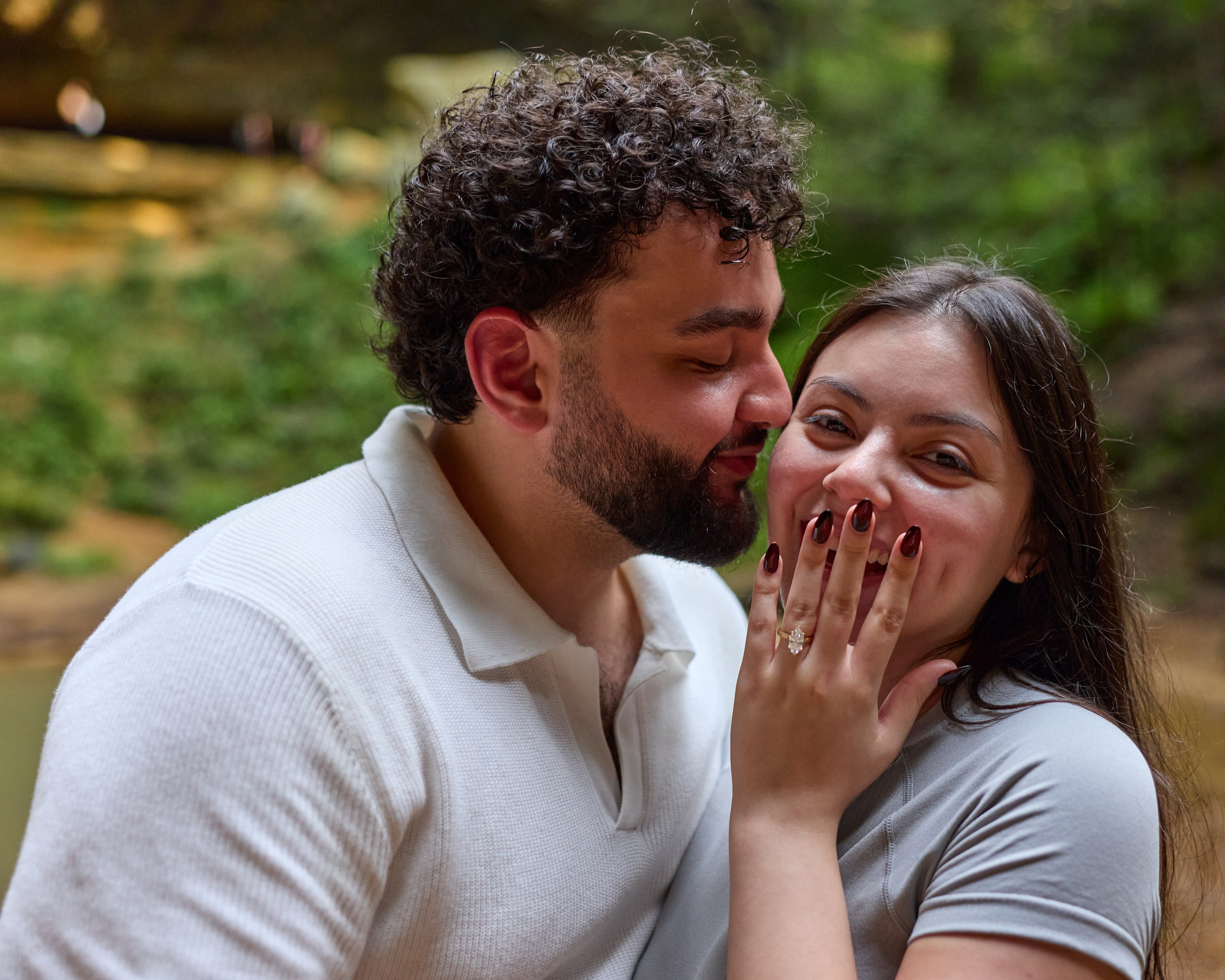 Hocking Hills Waterfall Proposal | Ohio Proposal Photographer