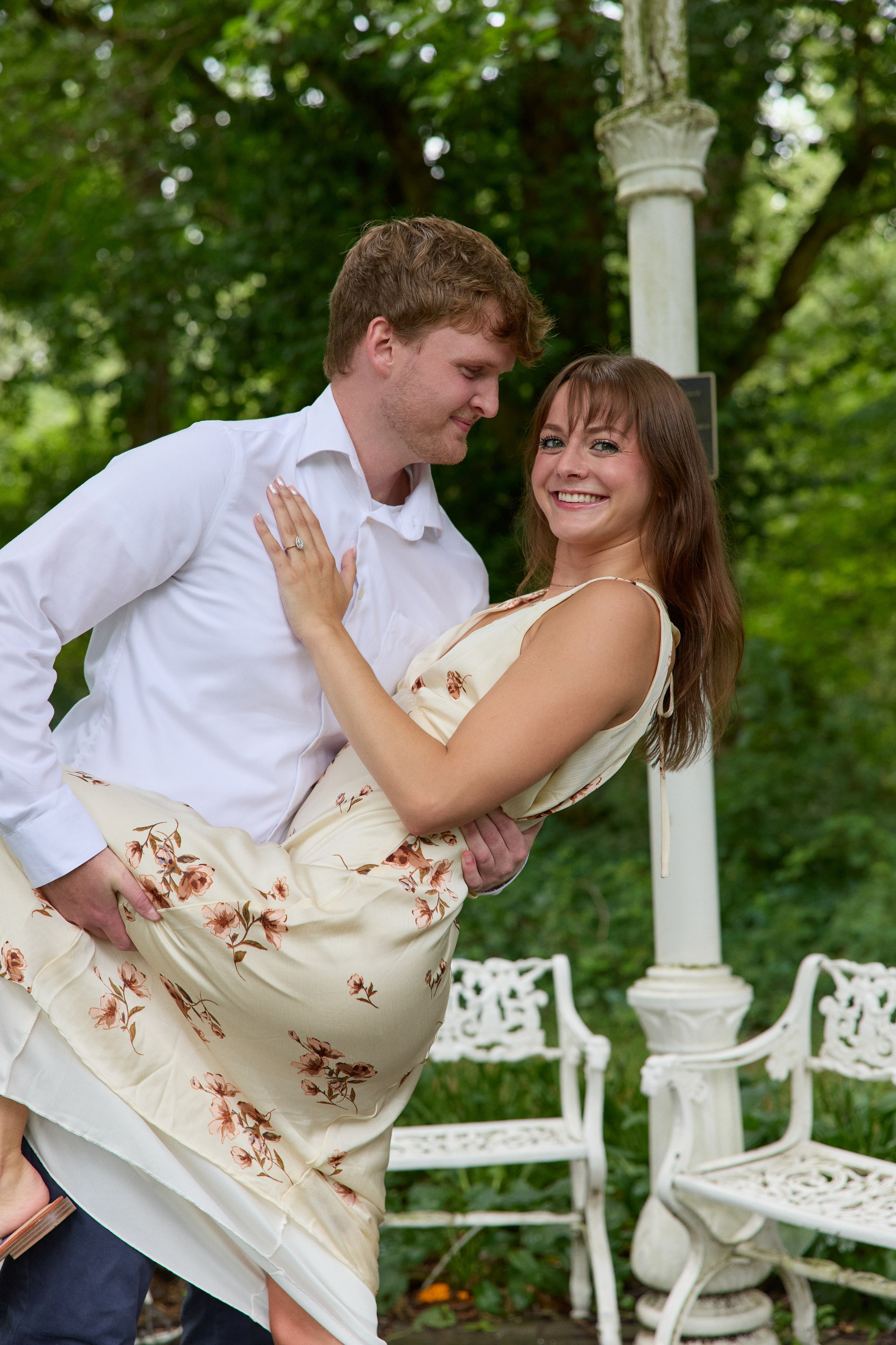 Park of Roses Proposal Photographer | Columbus Ohio