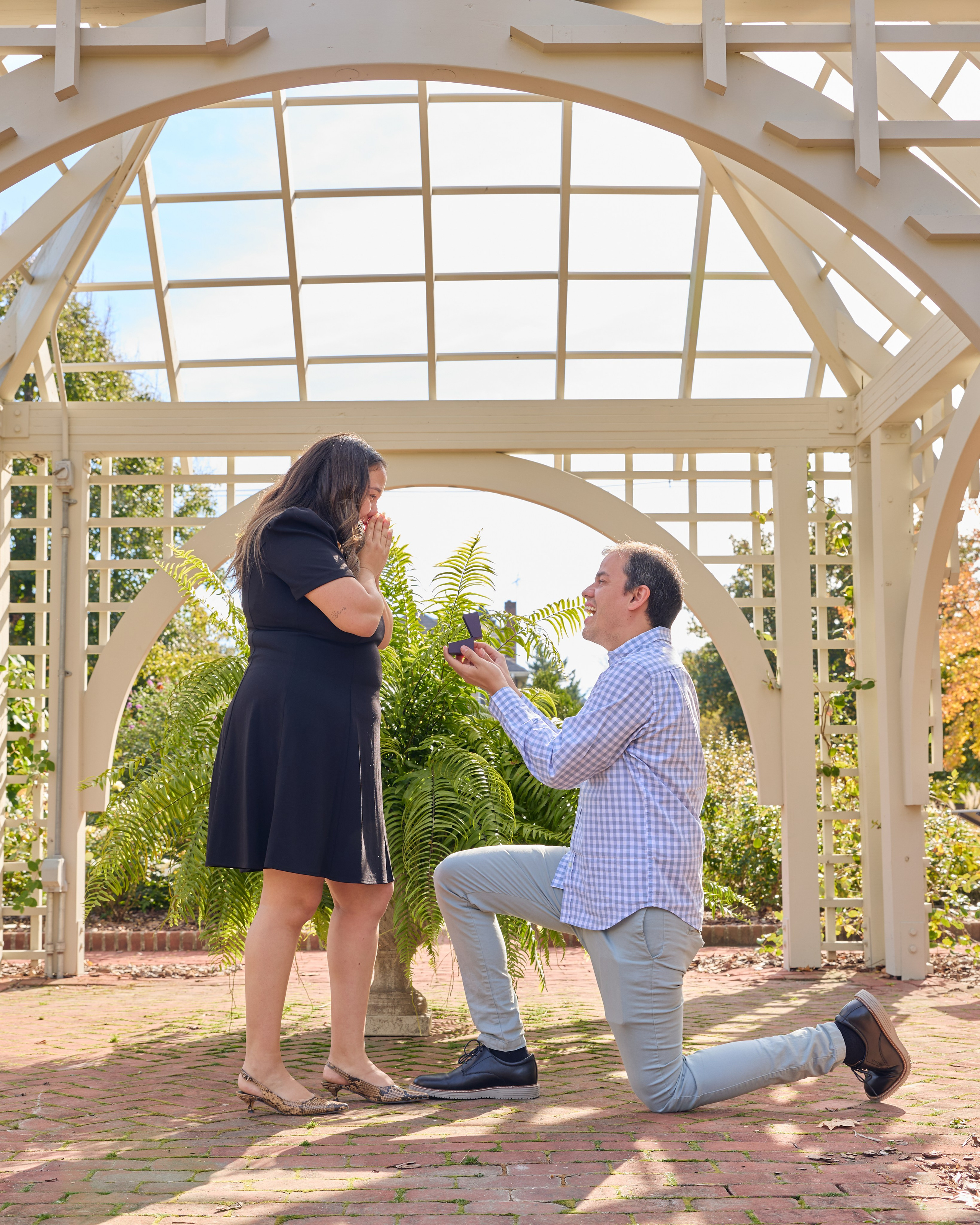 Garden Gazebo Proposal | Columbus Ohio Proposal Photographer