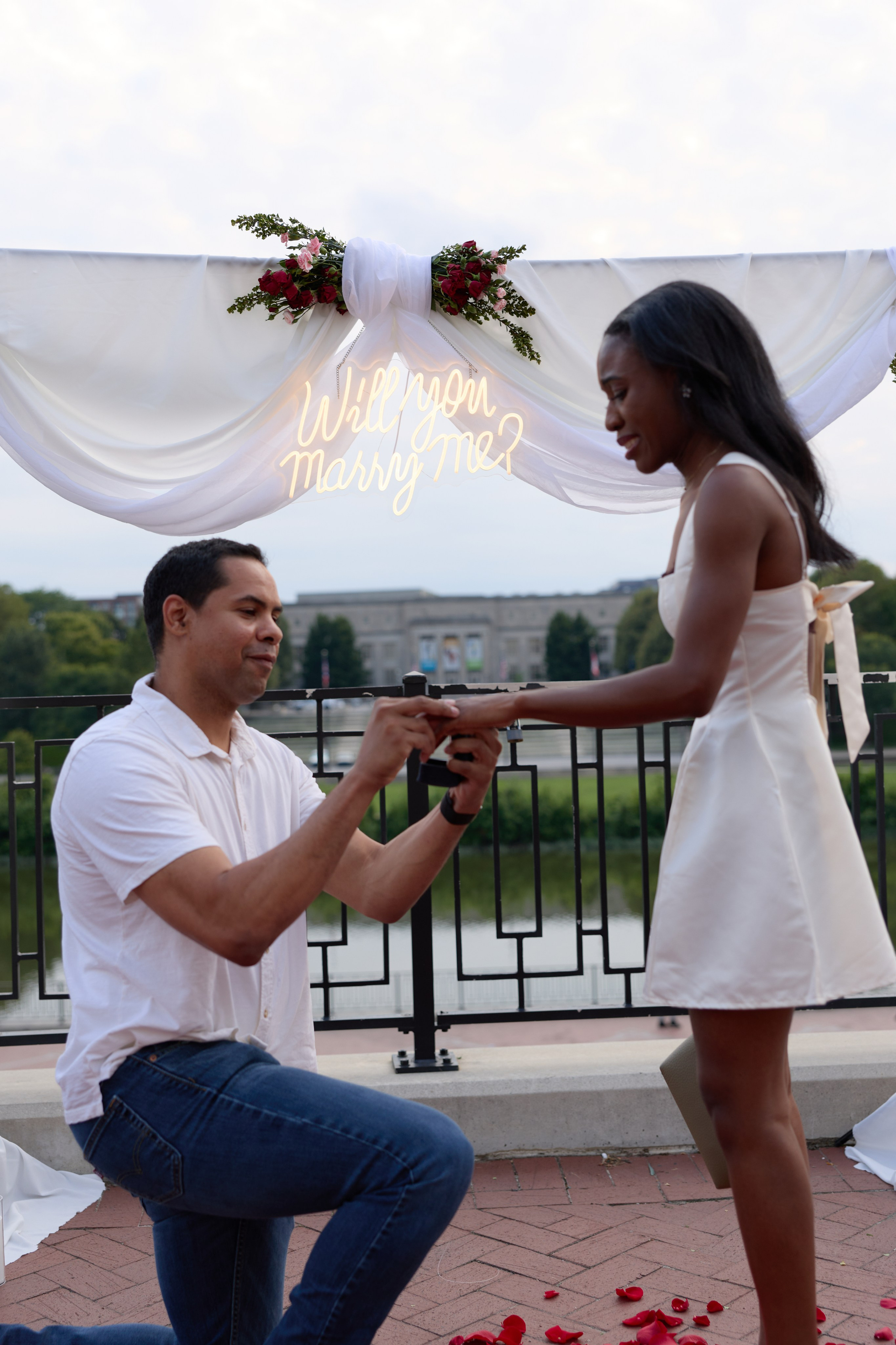 East Bank Park Proposal Photographer | Columbus Ohio