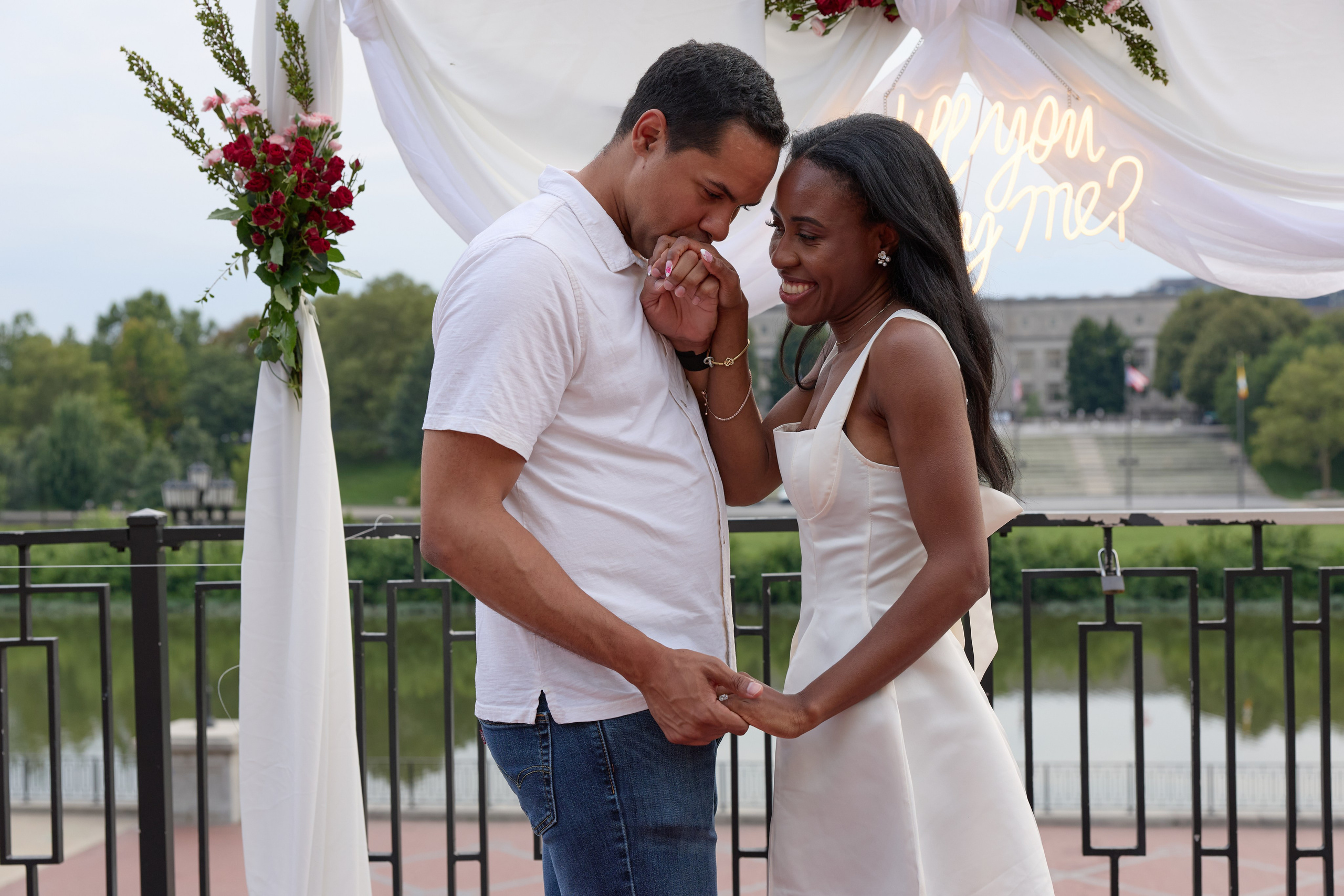 East Bank Park Proposal Photographer | Columbus Ohio