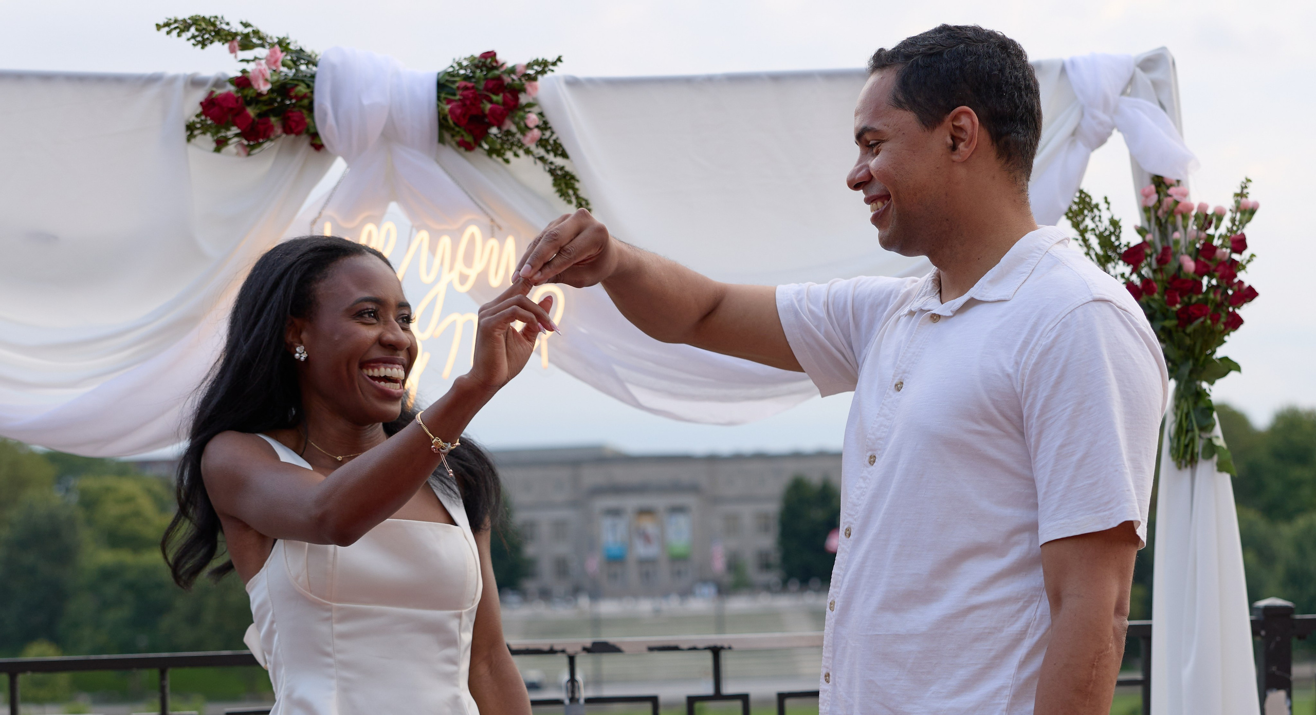 East Bank Park Proposal Photographer | Columbus Ohio