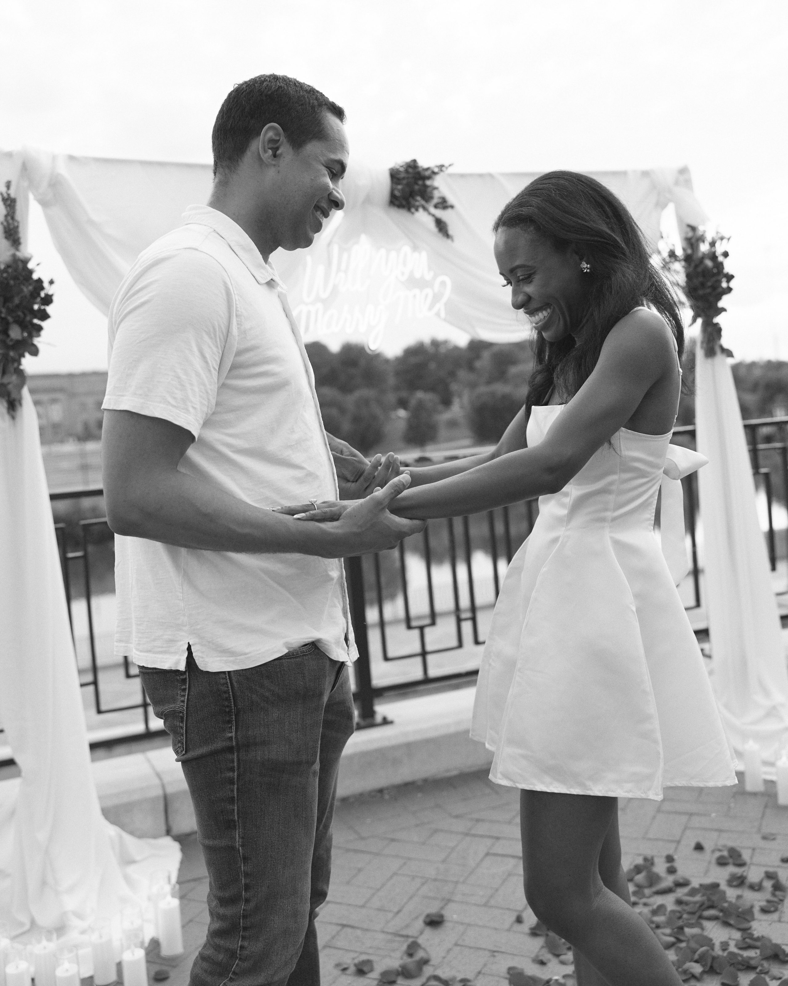 East Bank Park Proposal Photographer | Columbus Ohio
