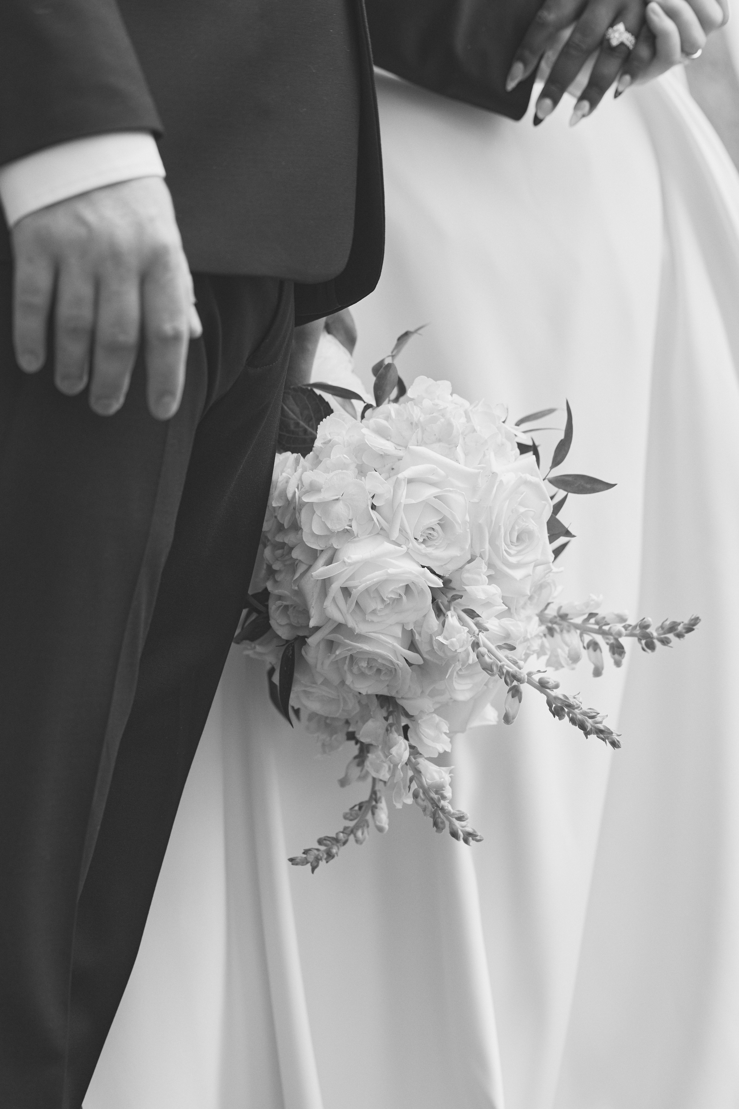 Couple celebrating their marriage during a small Columbus Ohio wedding