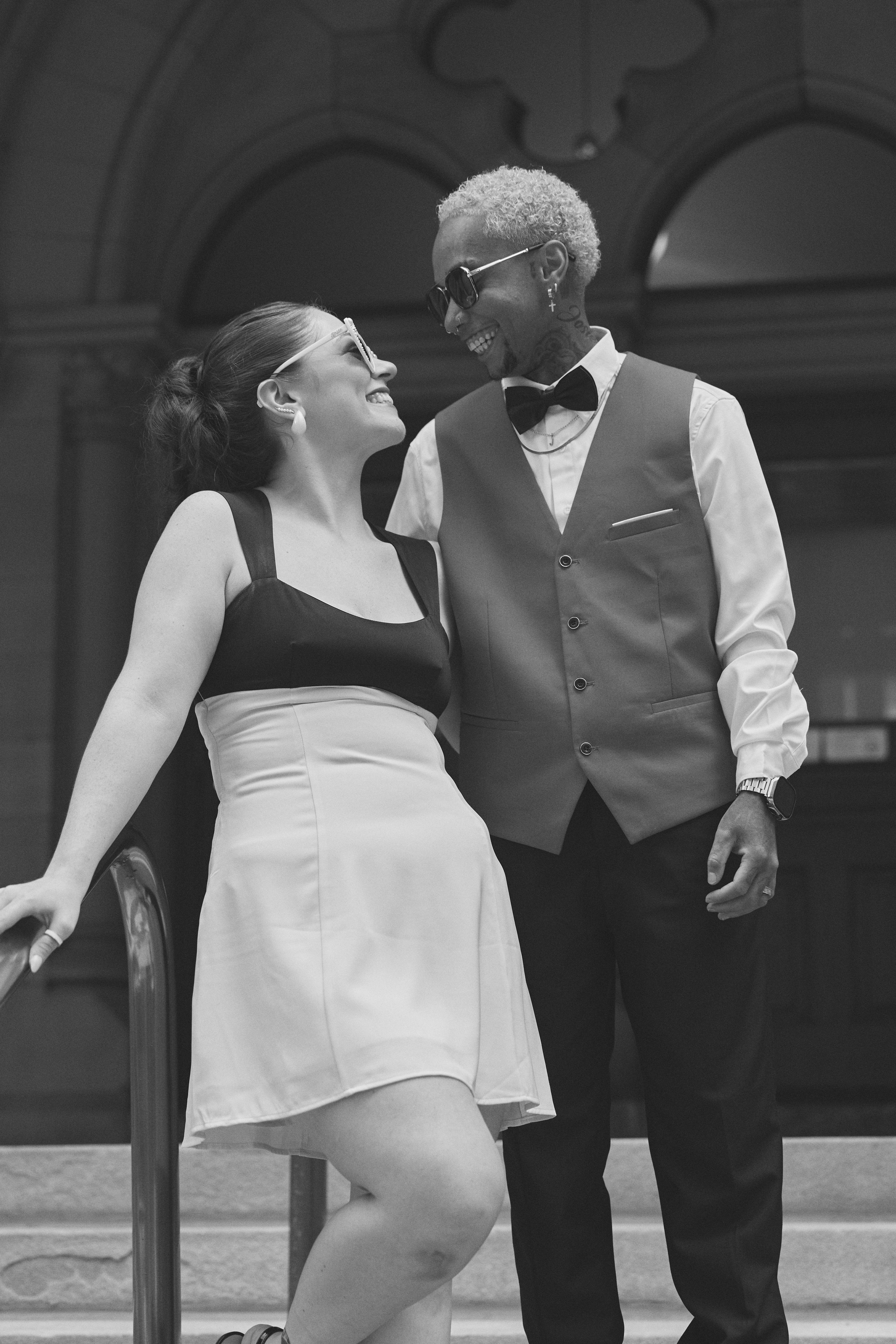 Intimate wedding celebration with family and friends in Columbus Ohio