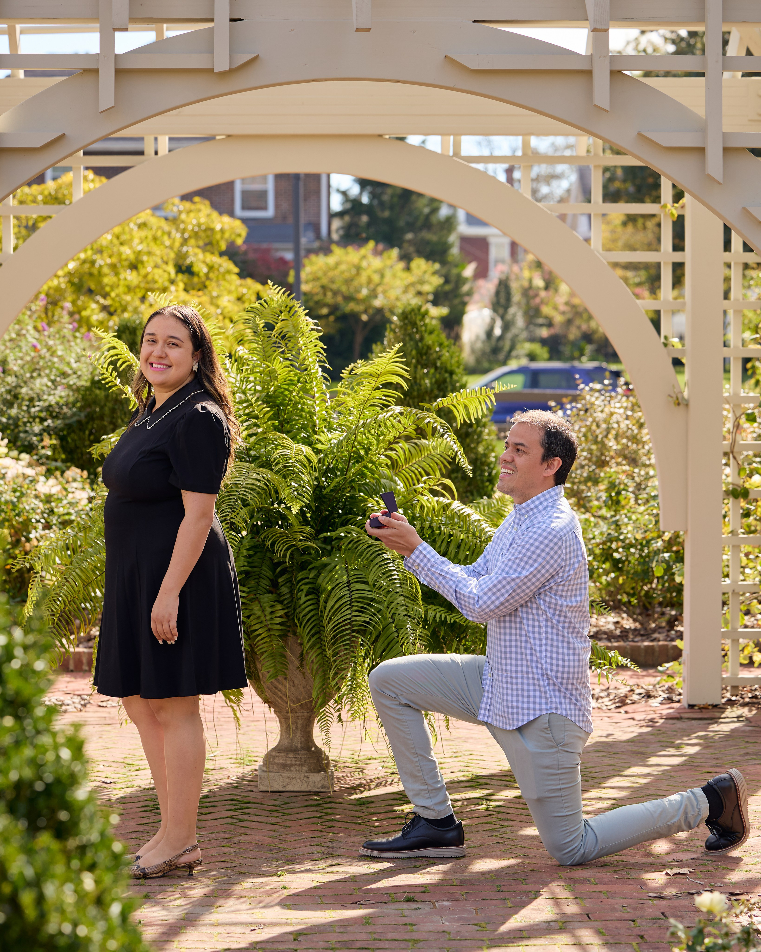 Garden Gazebo Proposal | Columbus Ohio Proposal Photographer