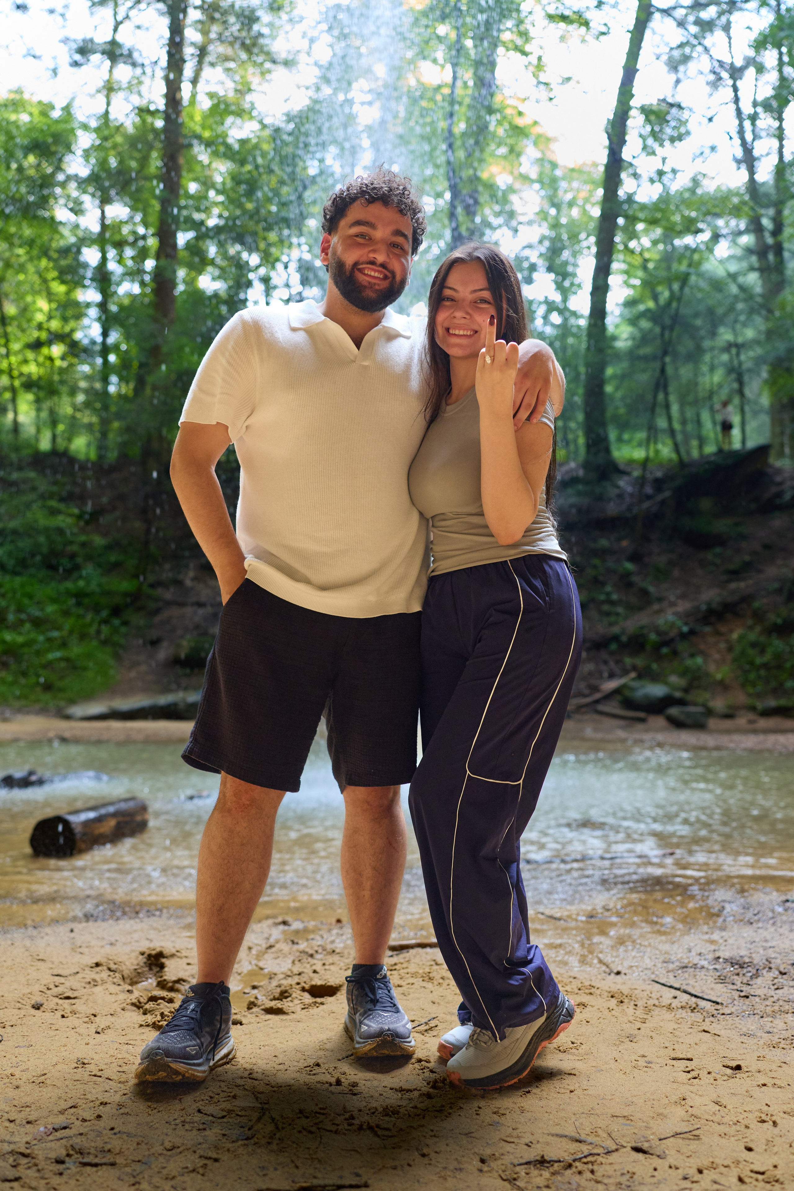 Hocking Hills Waterfall Proposal | Ohio Proposal Photographer