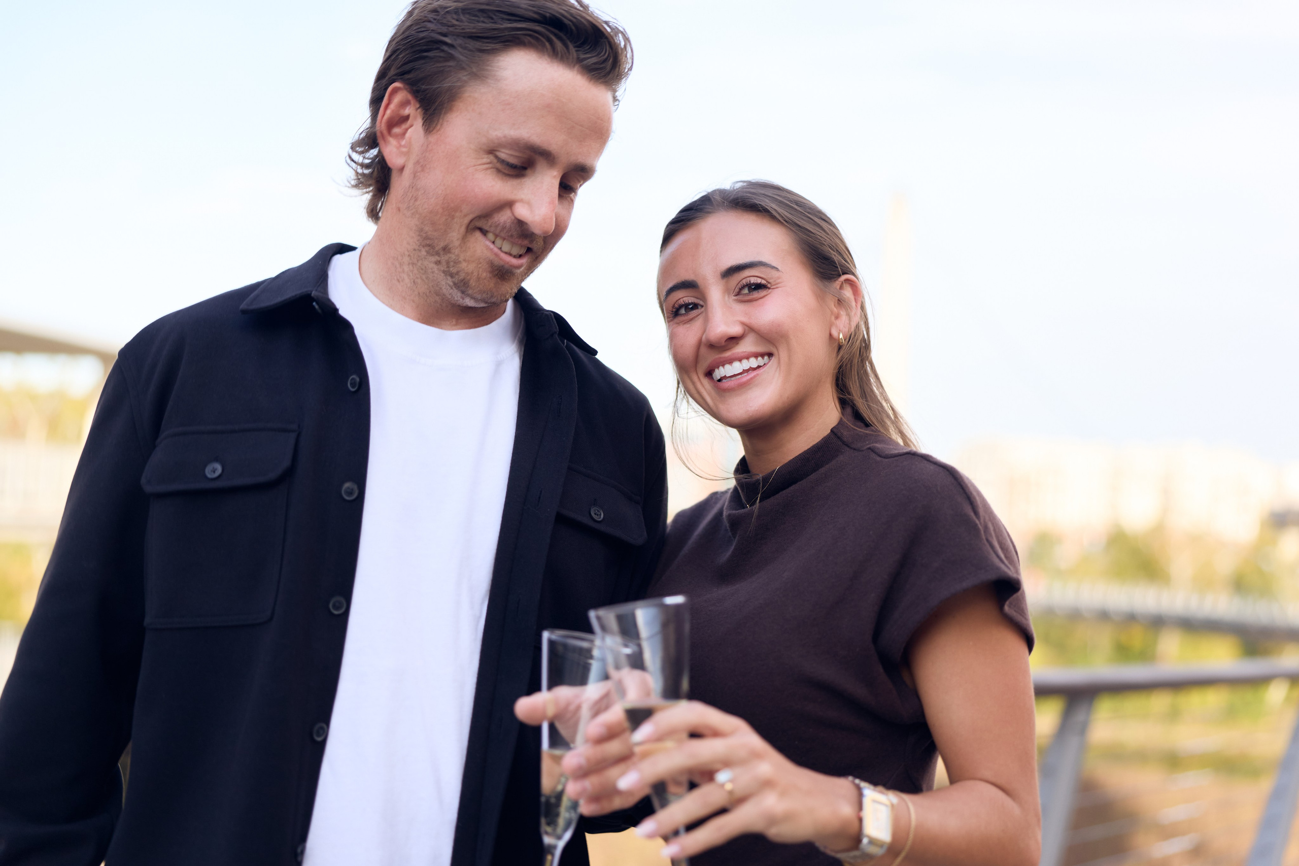 Dublin Link Bridge Surprise Proposal | Dublin Ohio Photographer