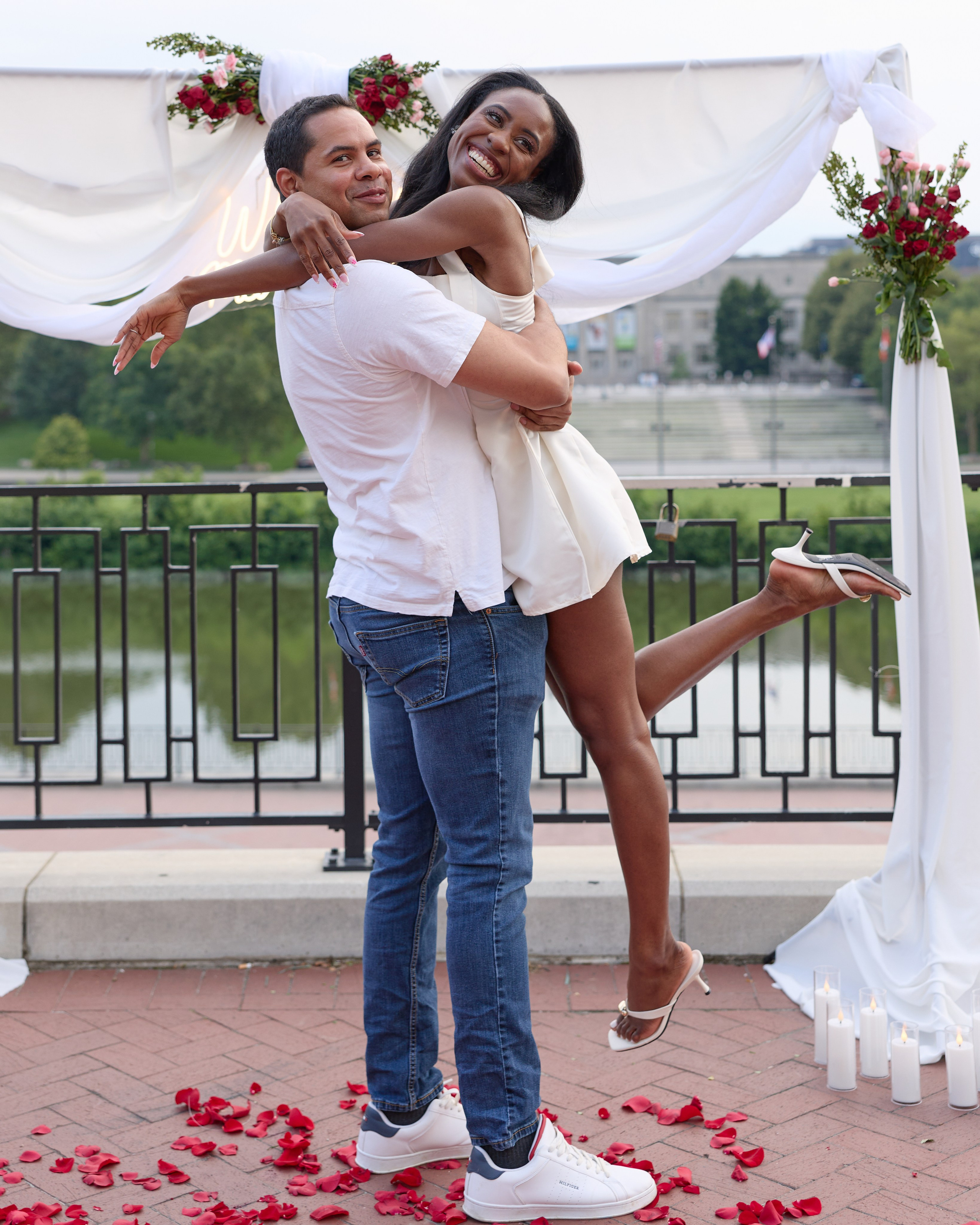 East Bank Park Proposal Photographer | Columbus Ohio