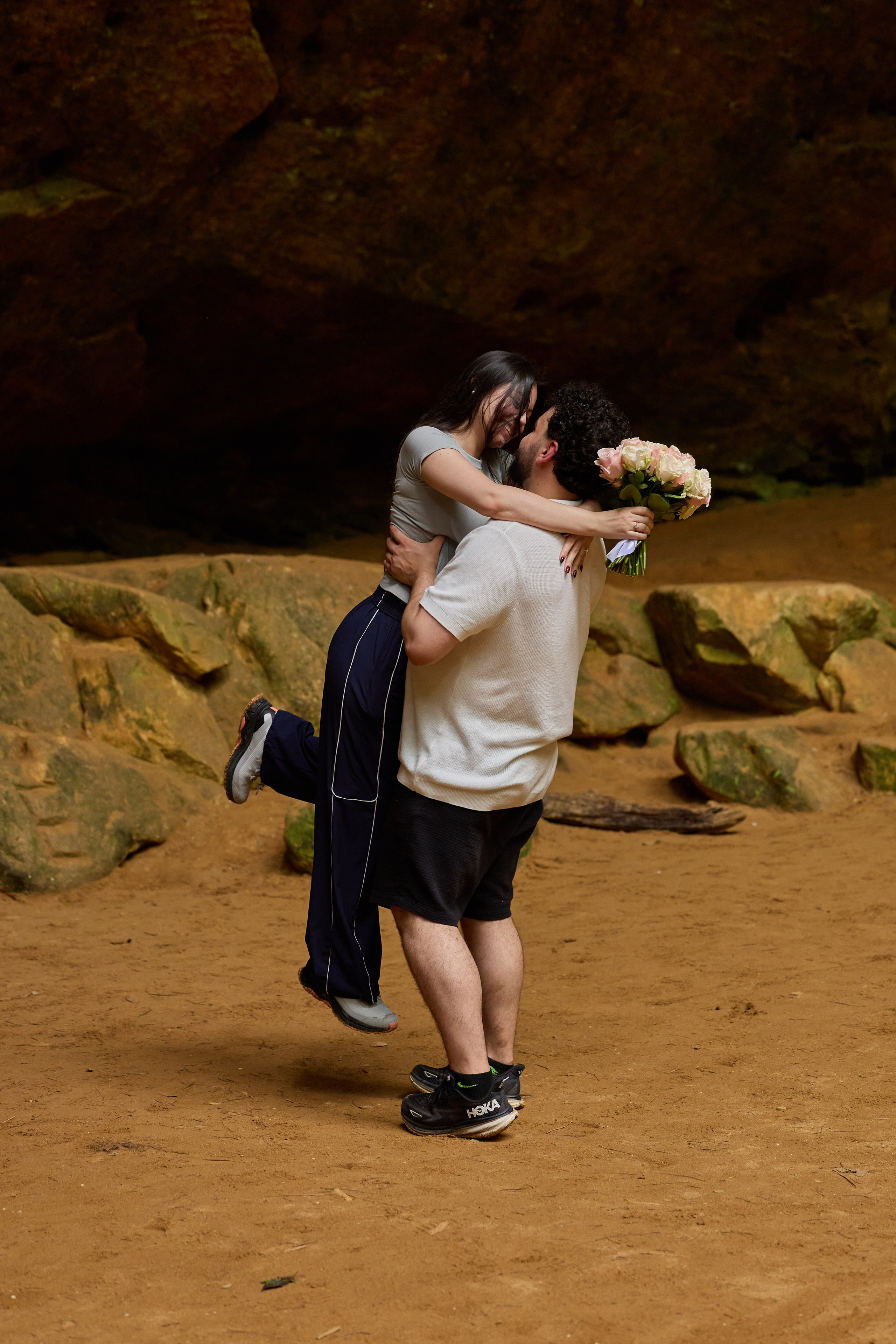 Hocking Hills Waterfall Proposal | Ohio Proposal Photographer