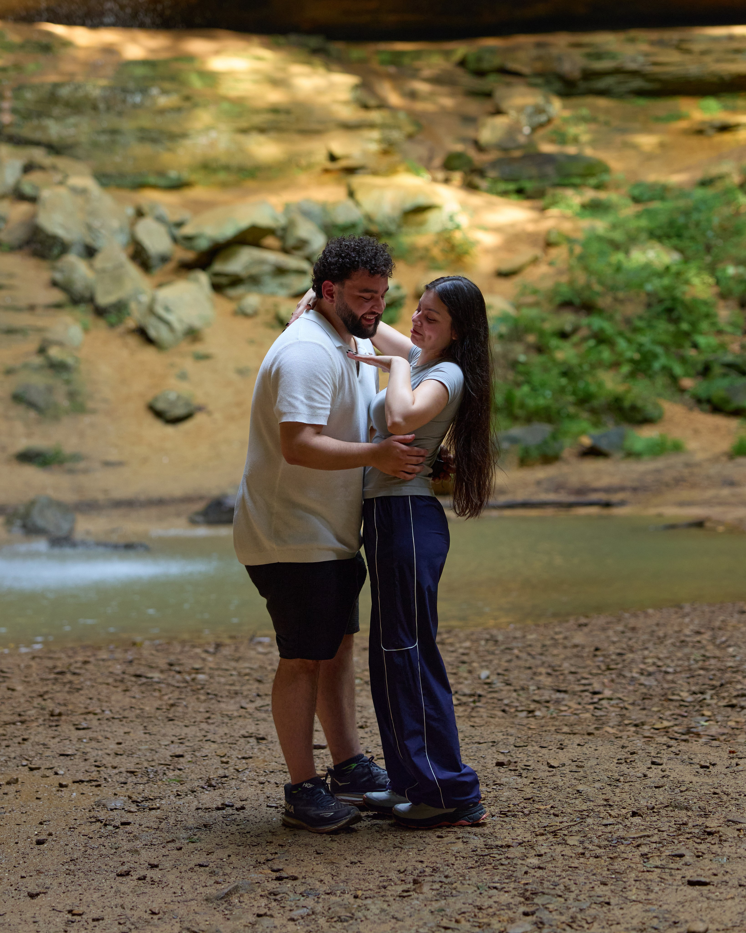 Hocking Hills Waterfall Proposal | Ohio Proposal Photographer