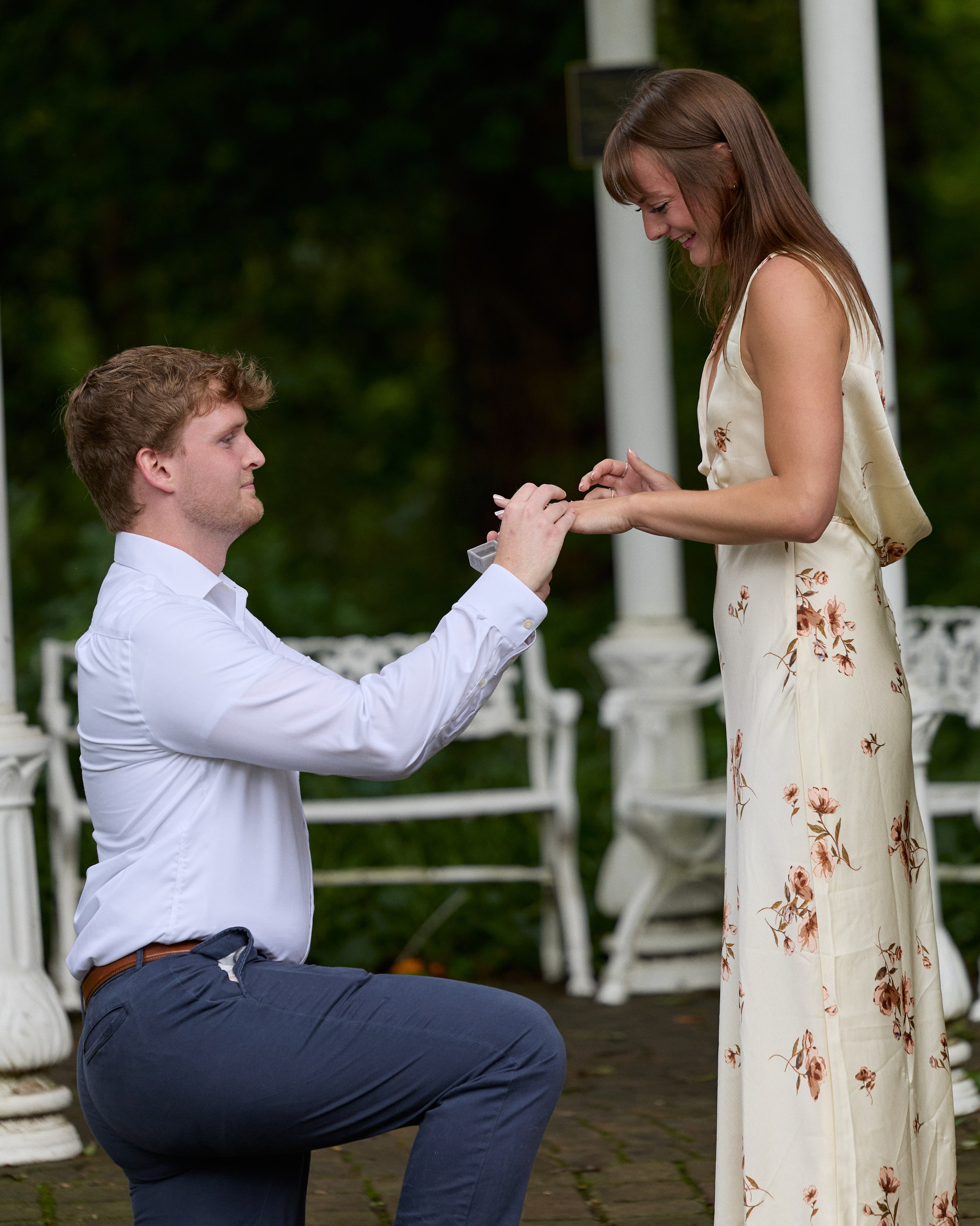 Park of Roses Proposal Photographer | Columbus Ohio