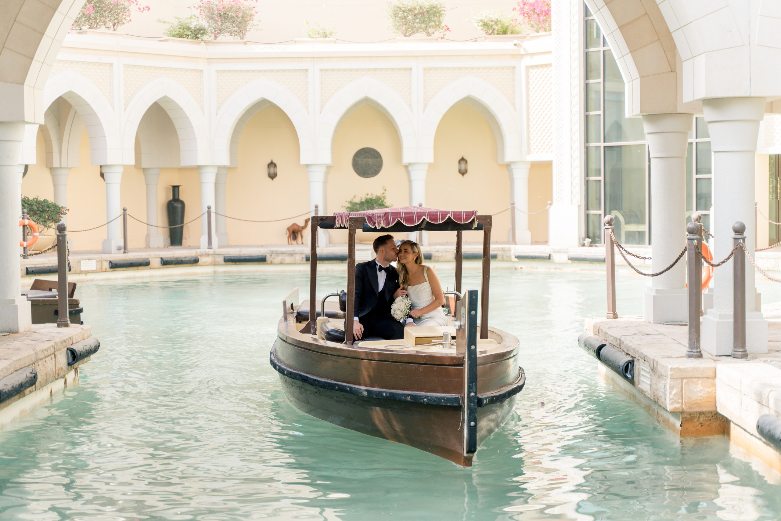 Natural pre-wedding photography in Abu Dhabi at sunset