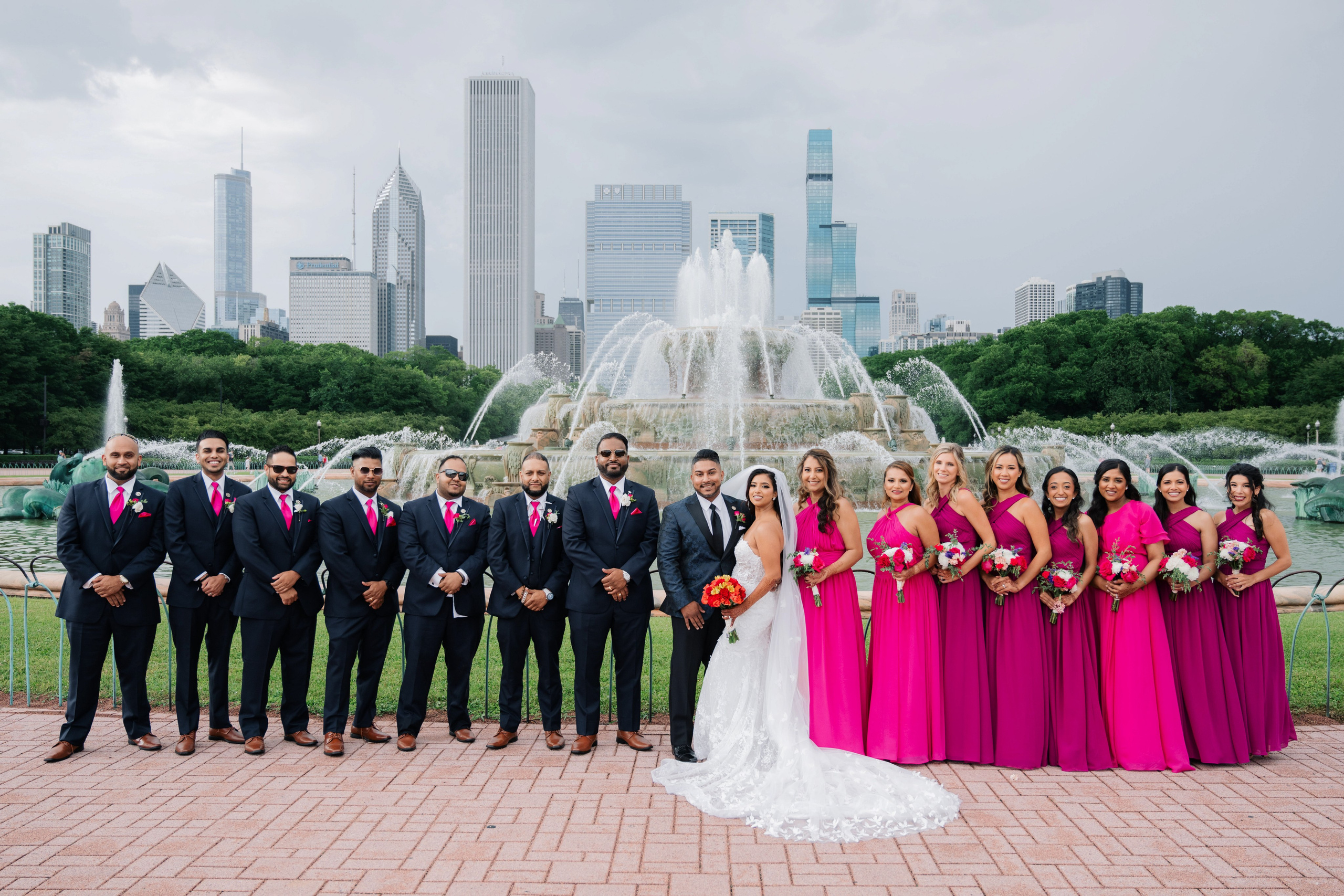 a group of people posing for a picture