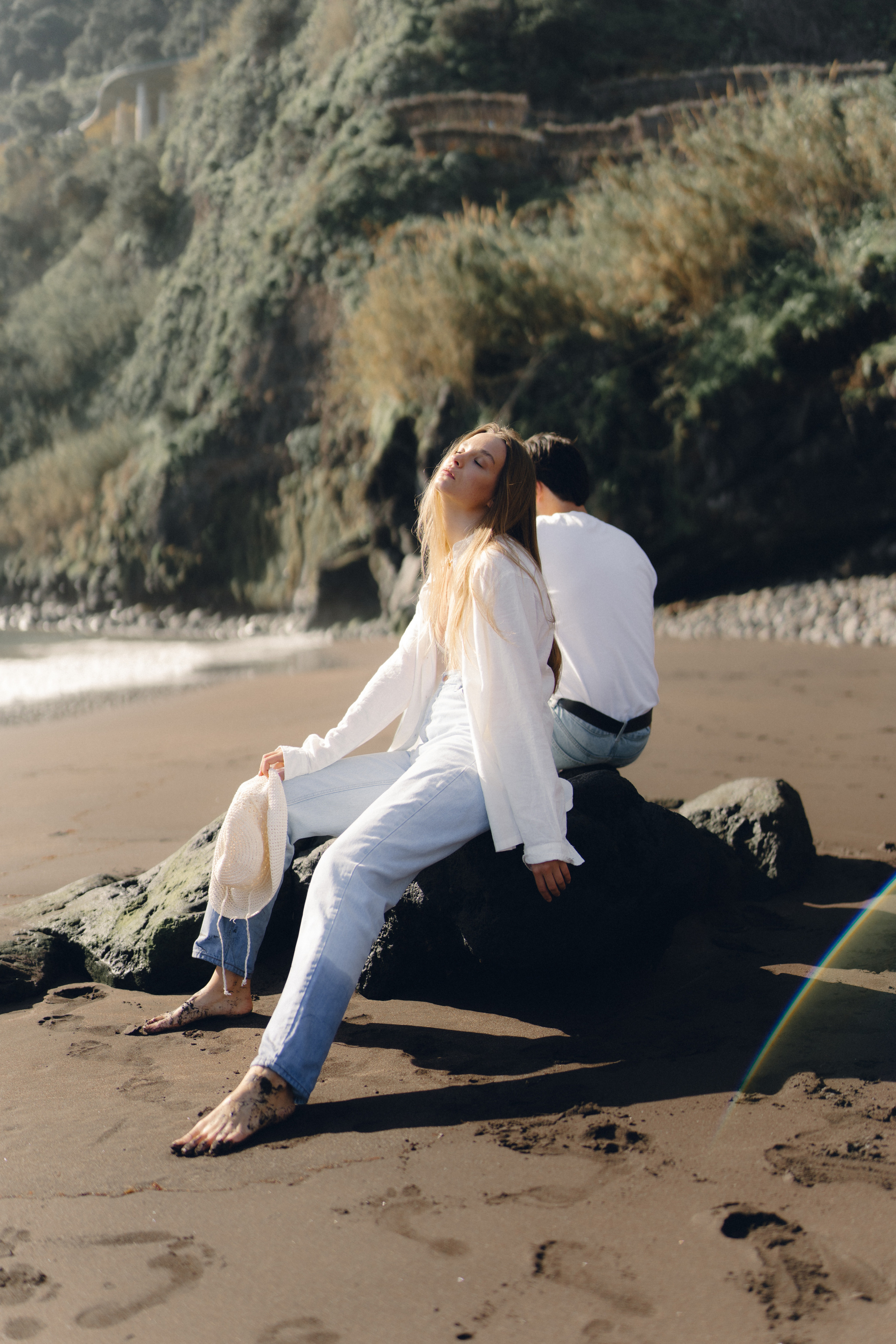 Exploring the Magic of Seixal Beach with two lovers. Wedding photographer and videographer based in Timisoara, Romania