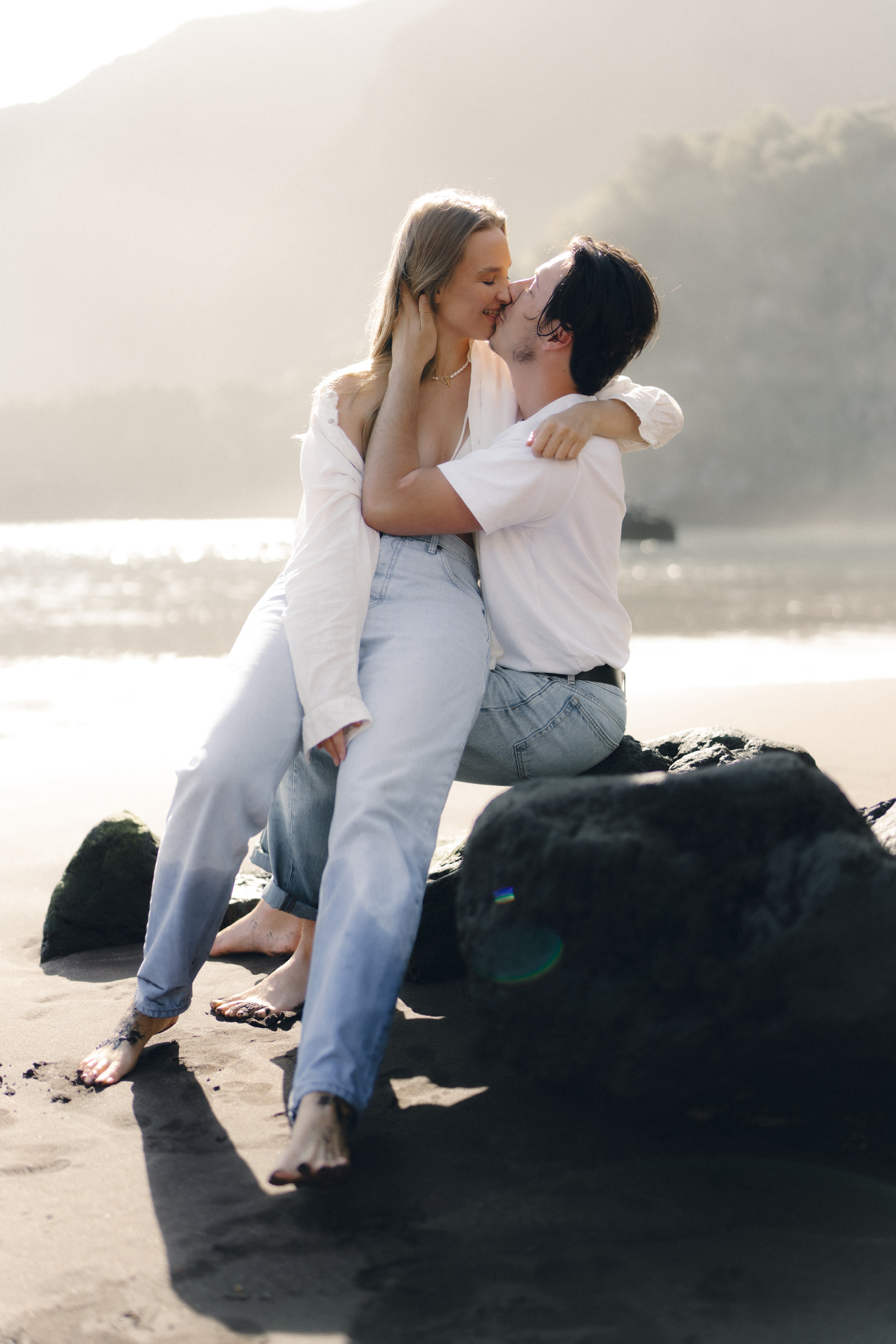 Exploring the Magic of Seixal Beach with two lovers. Wedding photographer and videographer based in Timisoara, Romania