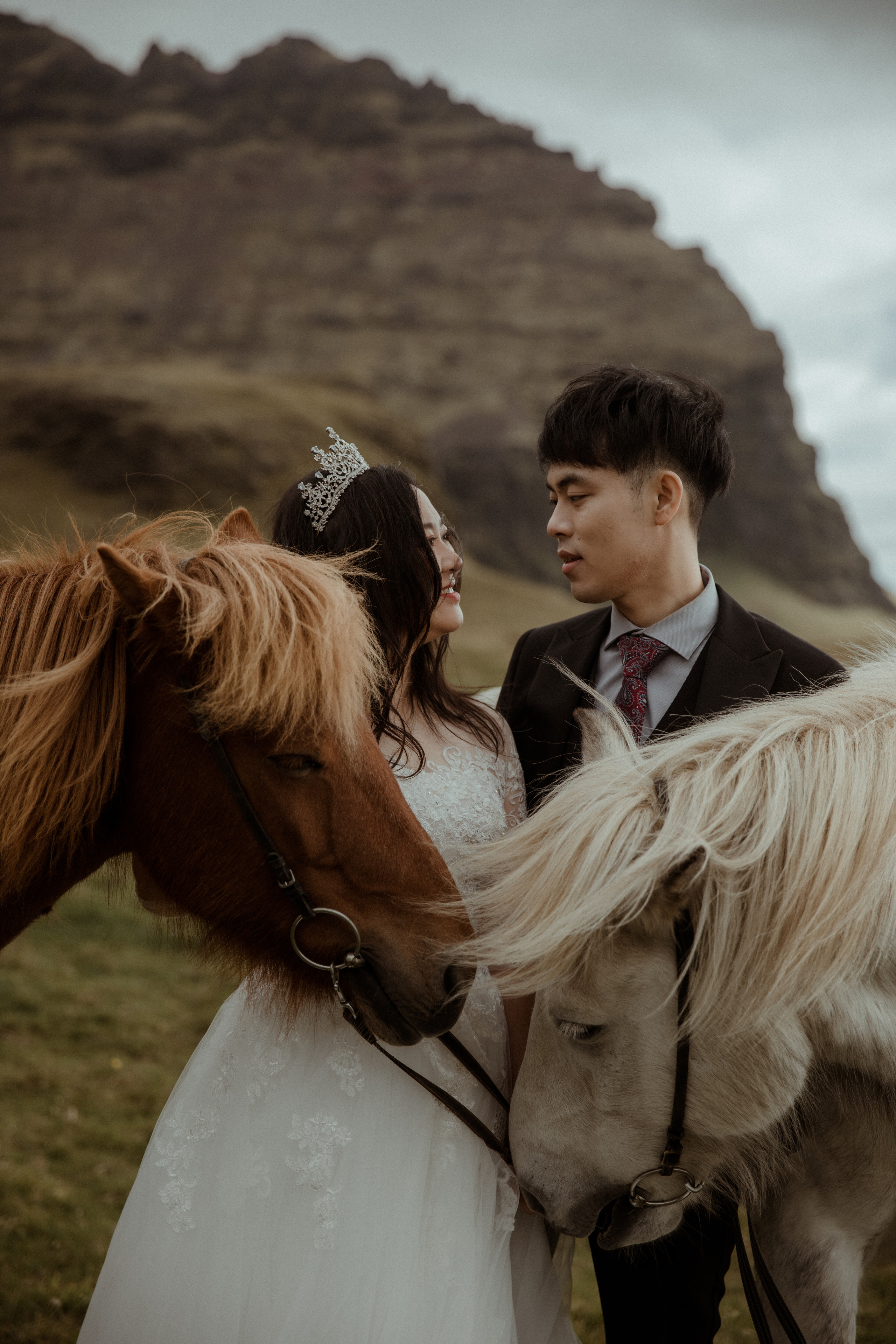 Elopement at Seljalandsfoss waterfall in Iceland. Iceland elopement photographer & videographer