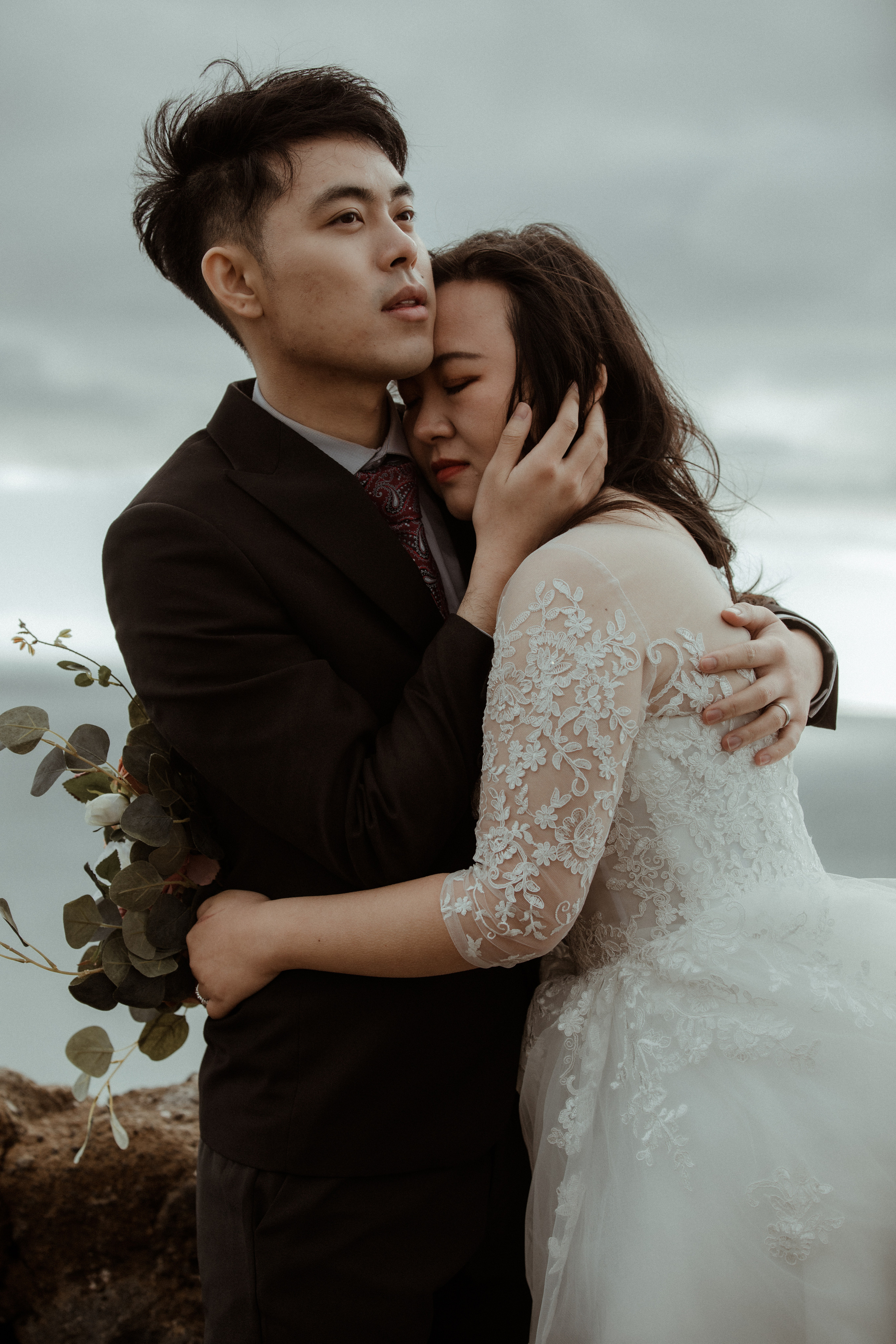 Elopement at Seljalandsfoss waterfall in Iceland. Iceland elopement photographer & videographer