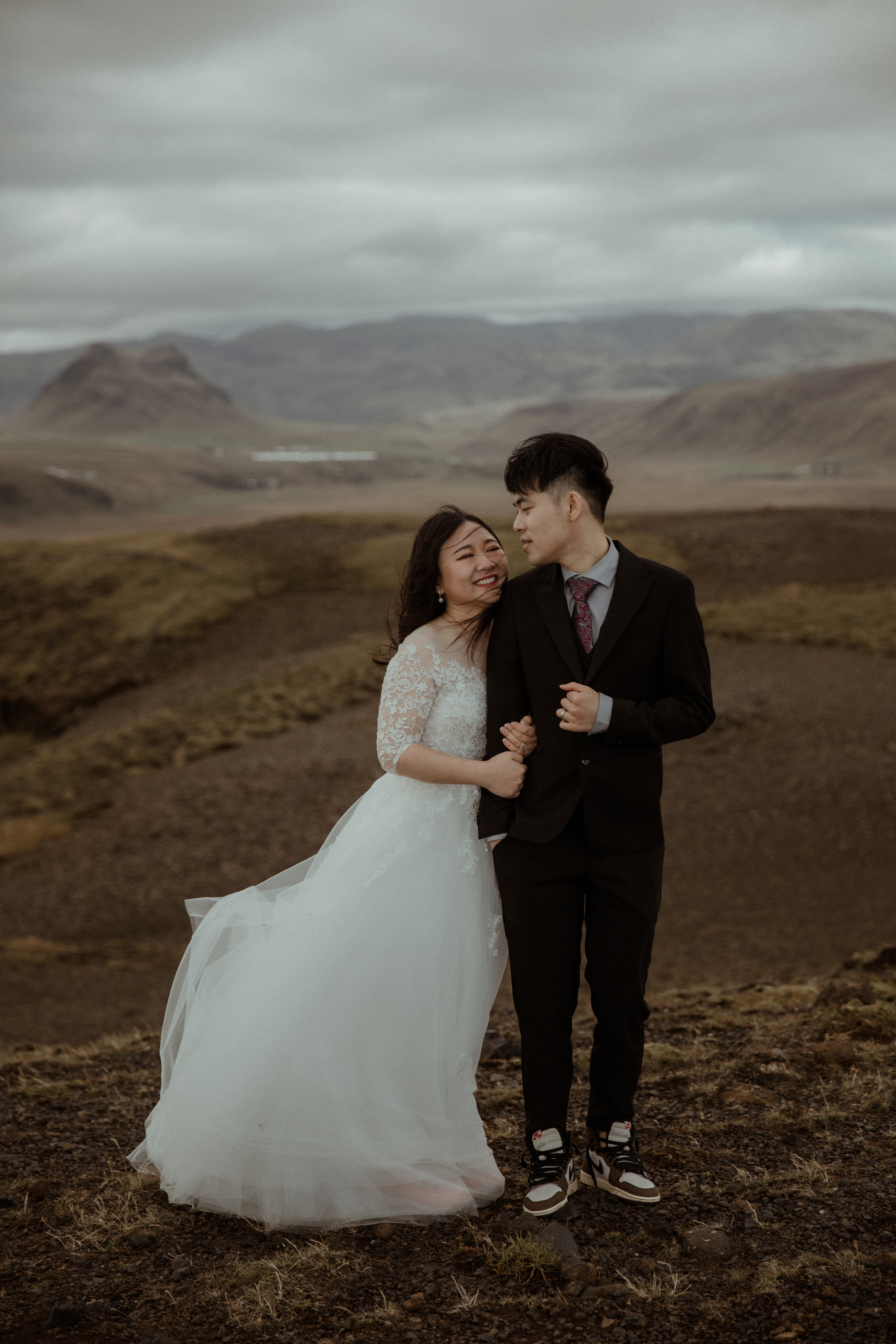 Elopement at Seljalandsfoss waterfall in Iceland. Iceland elopement photographer & videographer