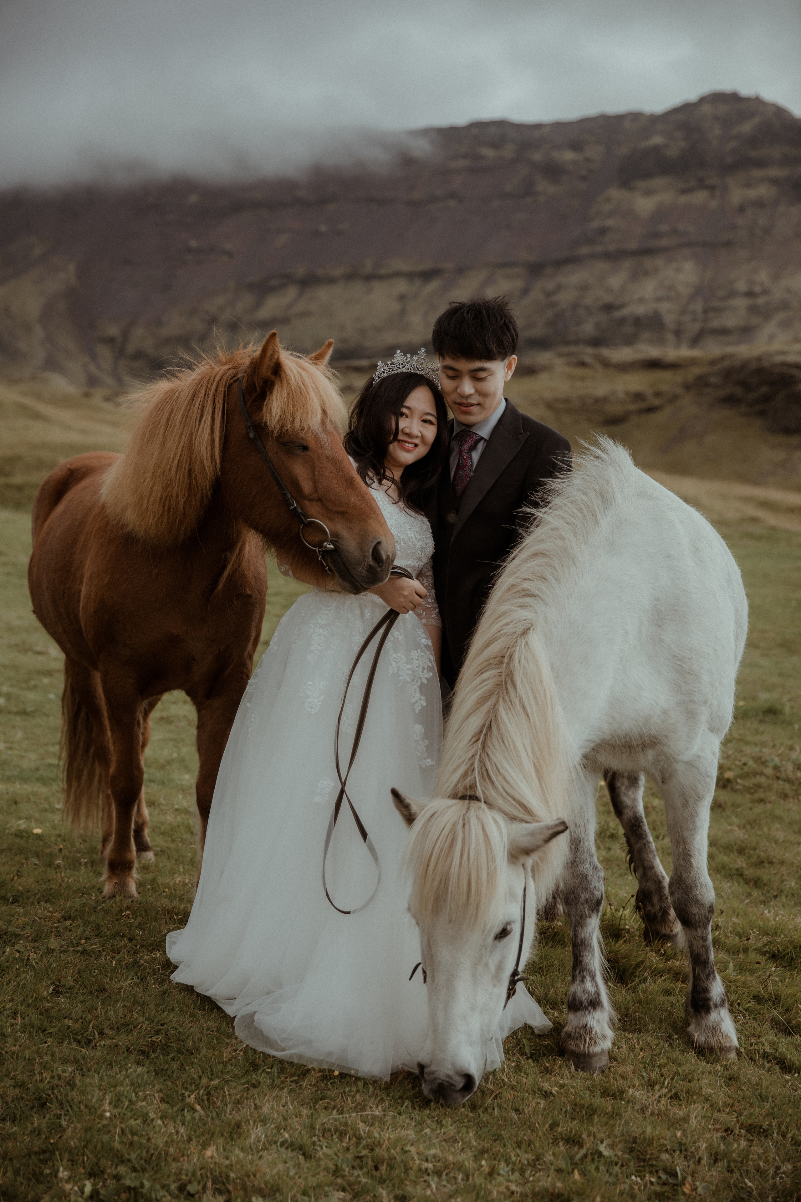 Elopement at Seljalandsfoss waterfall in Iceland. Iceland elopement photographer & videographer
