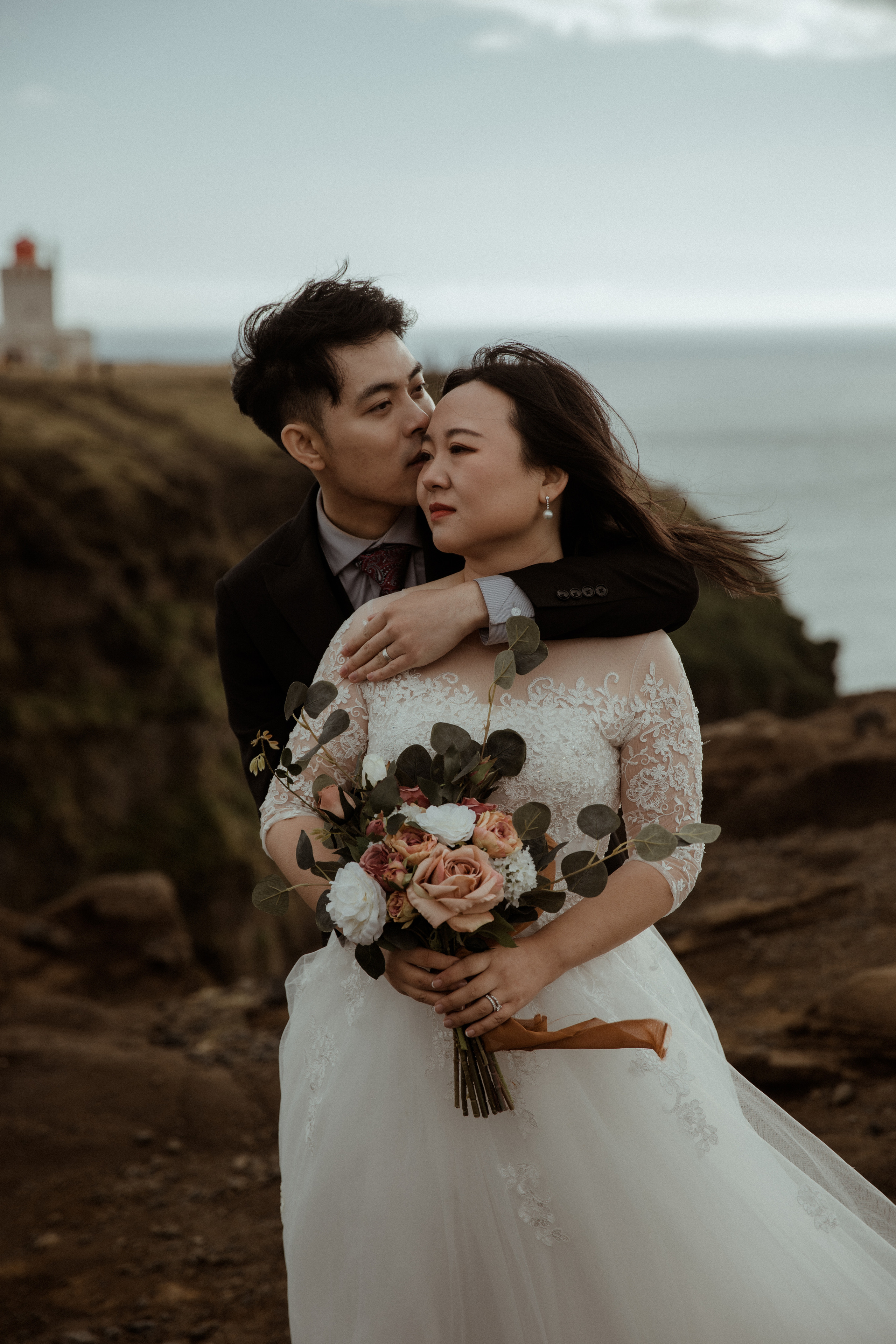 Elopement at Seljalandsfoss waterfall in Iceland. Iceland elopement photographer & videographer